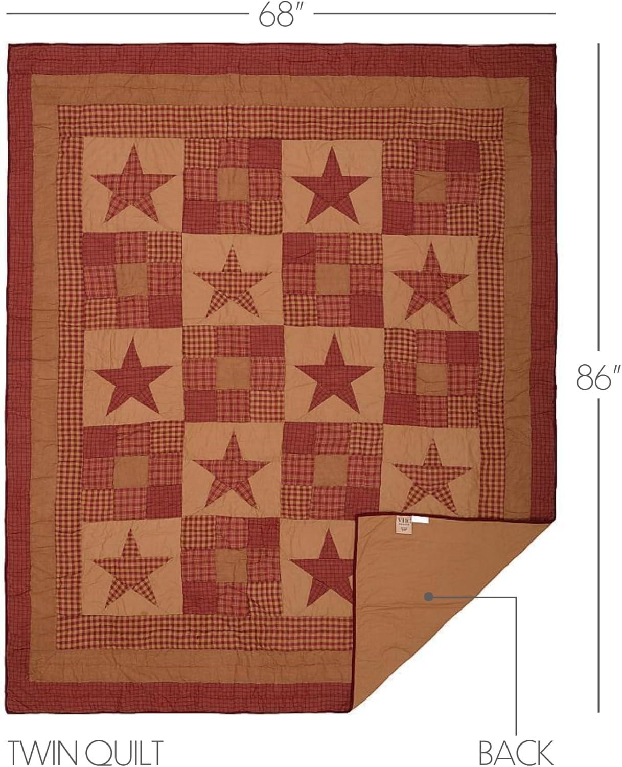 Ninepatch Star Twin Quilt