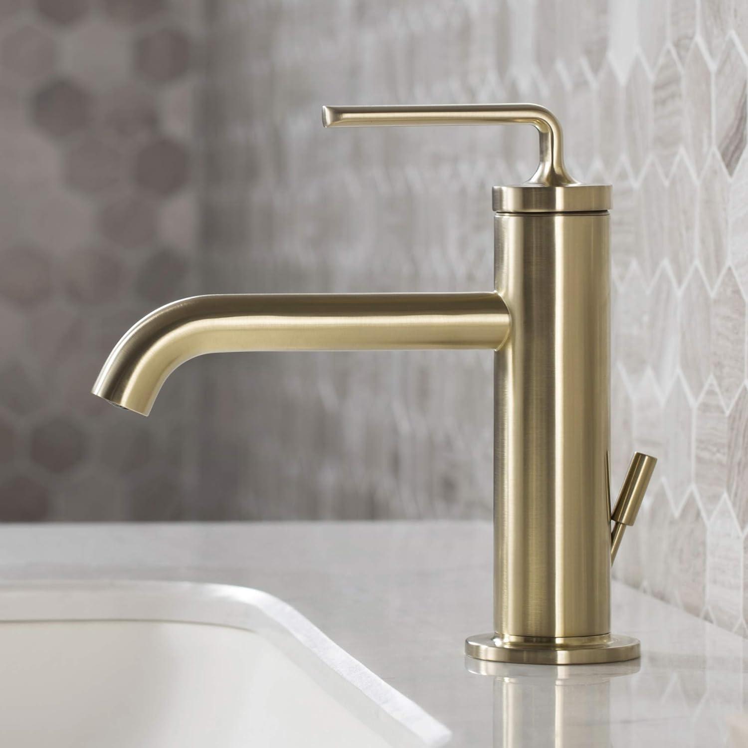 Ramus Single Handle Vessel Sink Bathroom Faucet with Drain Assembly