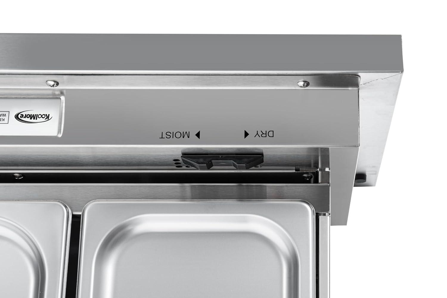 30 in. Warming Drawer with Three Compartments in Stainless-Steel (KM-RWD-30SS)