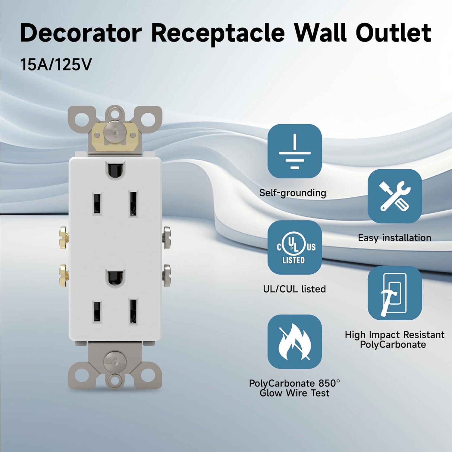 15 Tamper Resistant Decorator Outlet