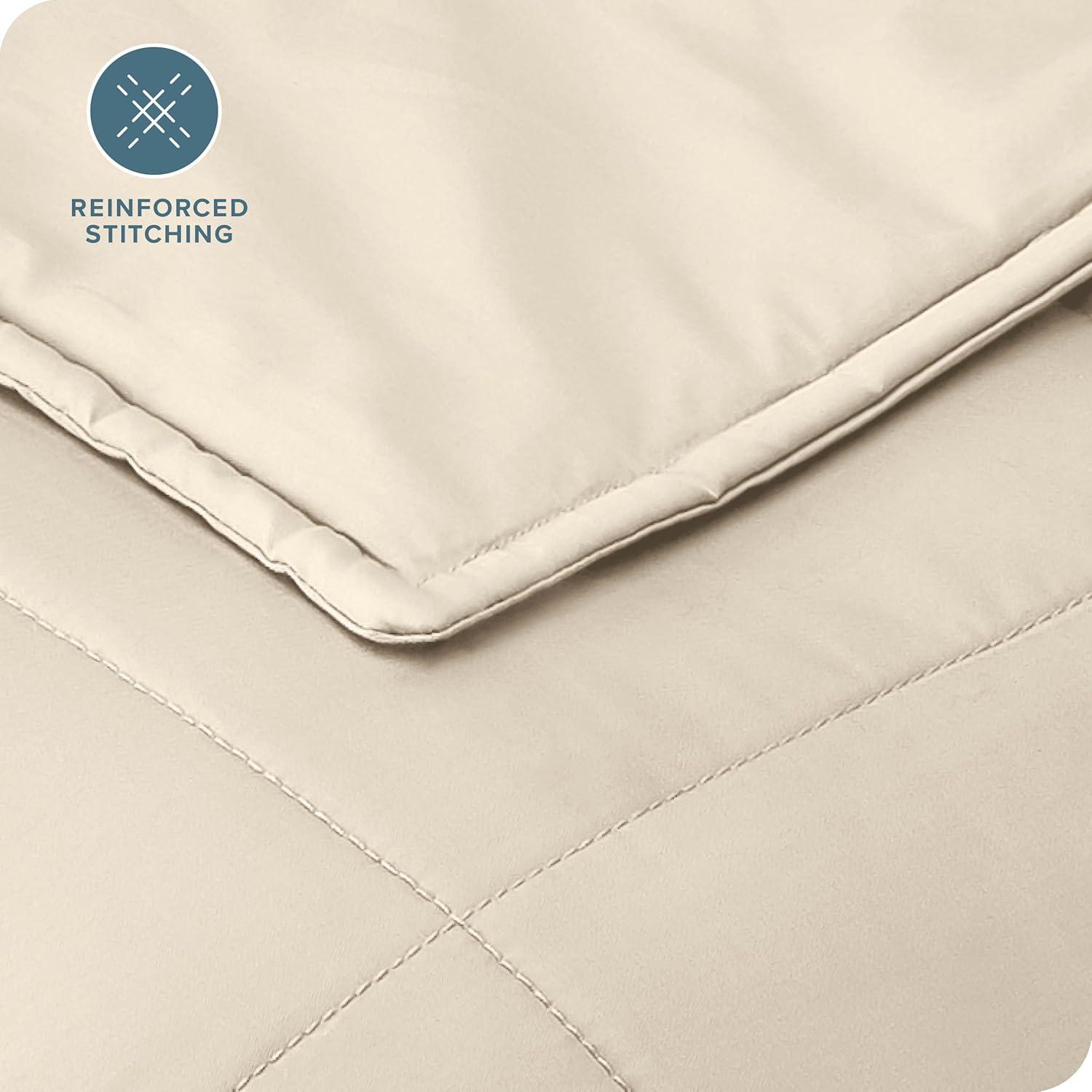 Bare Home Cotton Twill Weighted Blanket
