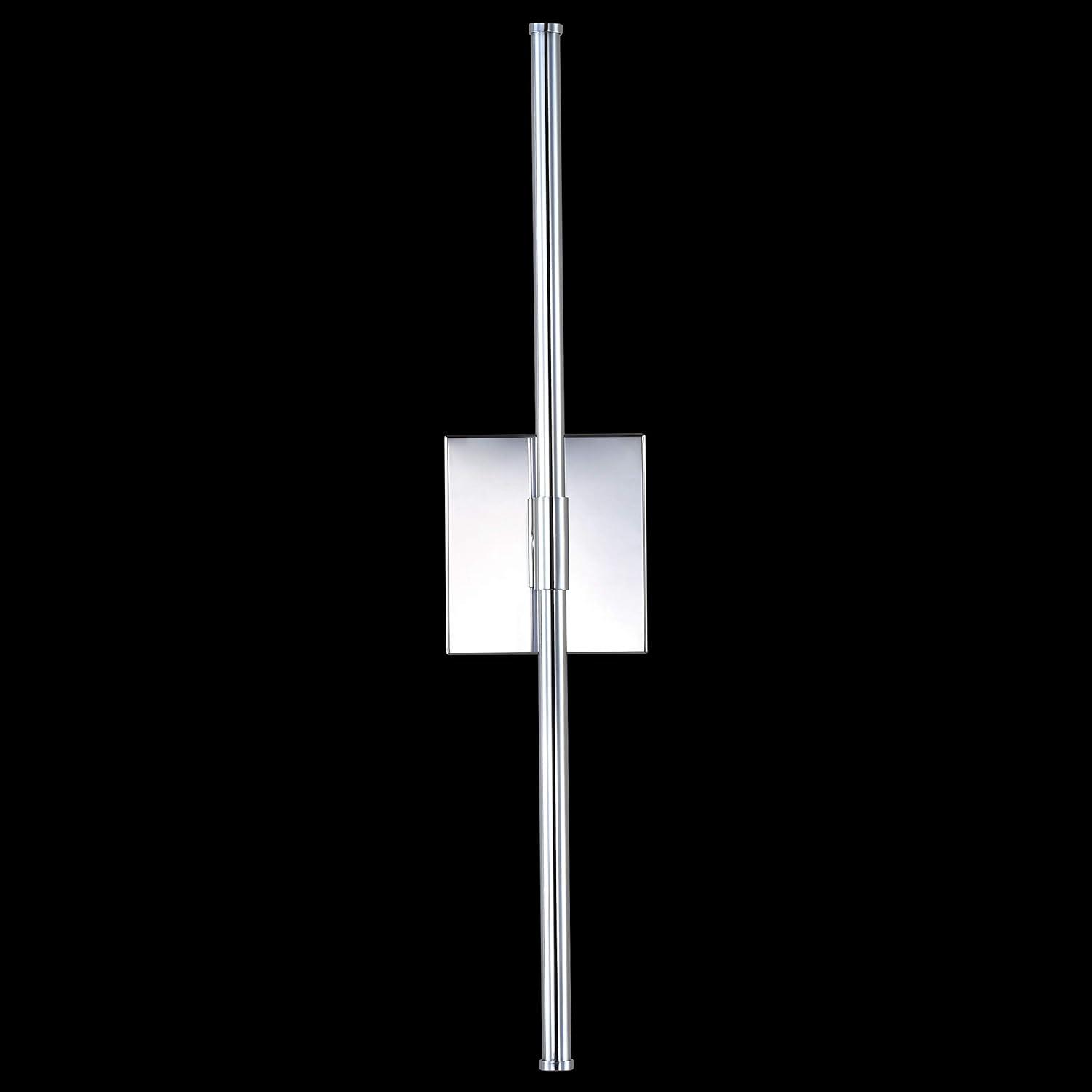 Makena 28" Polished Chrome Minimalistic LED Wall Sconce