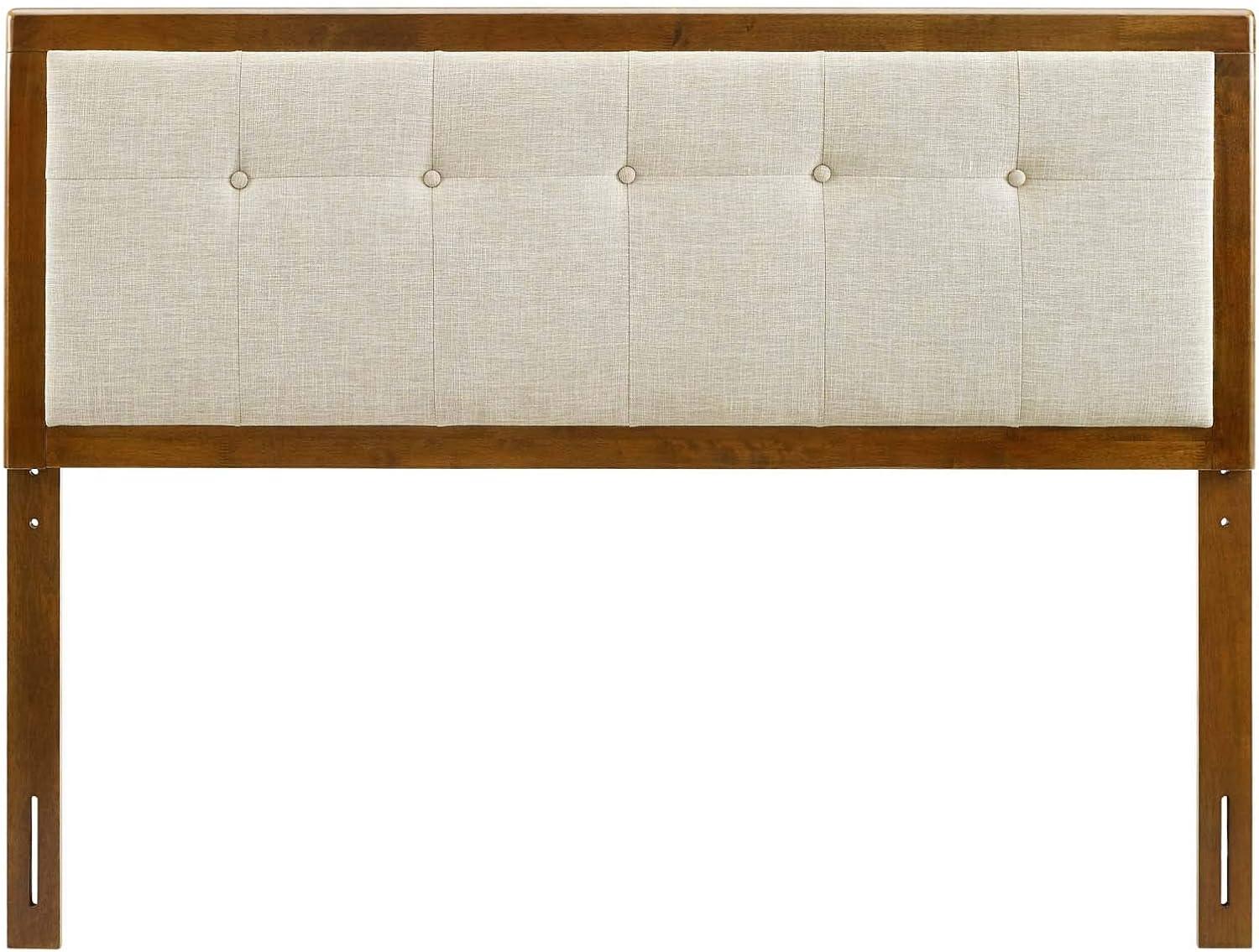 Draper Tufted Fabric and Wood Headboard