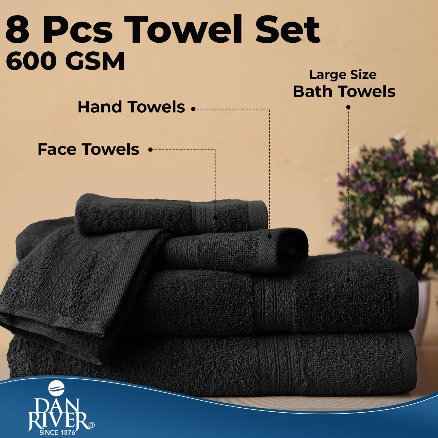 Madison Park Signature 800GSM Ultra-Soft 100% Cotton Absorbent Towel Set