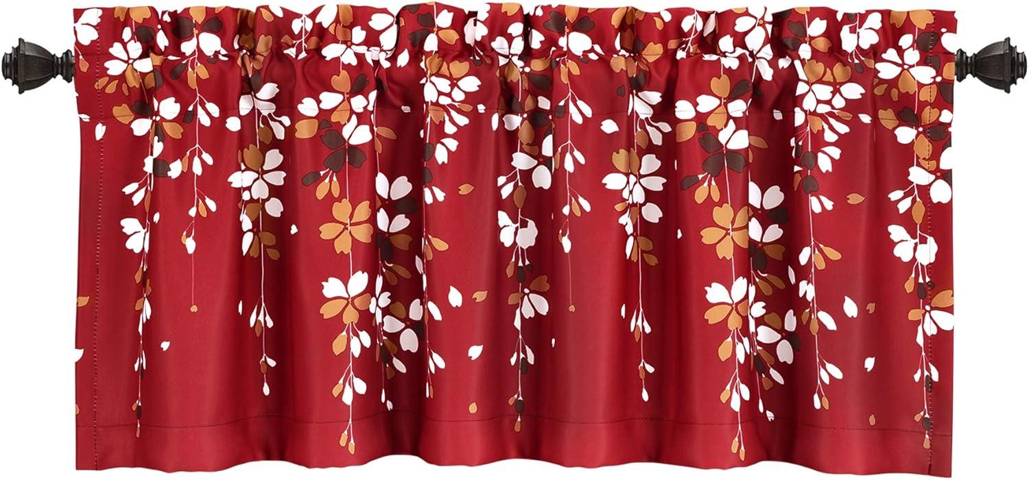 Lush Decor Floral Tailored 52'' W Window Valance