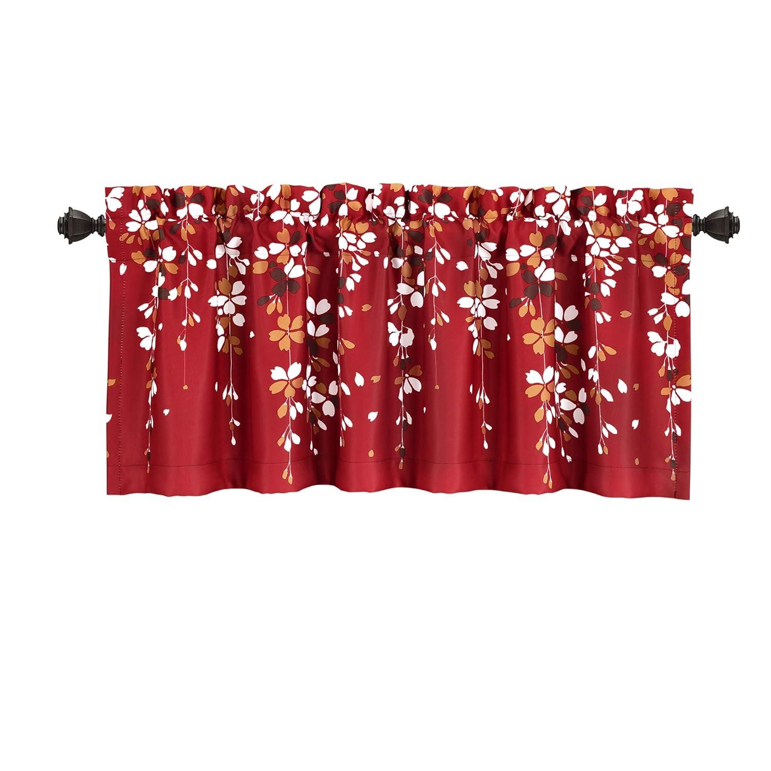 Lush Decor Floral Tailored 52'' W Window Valance