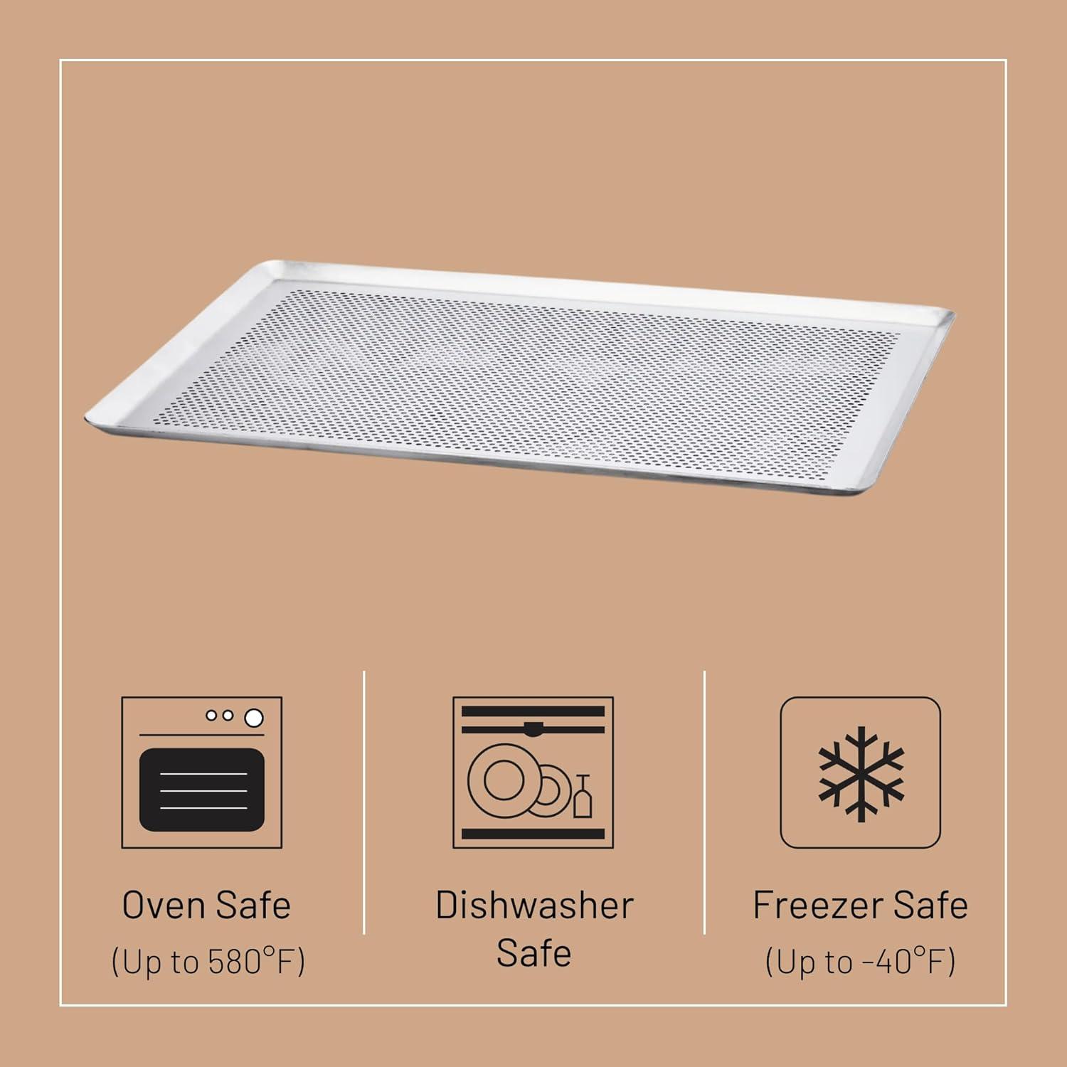 Perforated Aluminum Baking Sheet for Pastries and Tarts