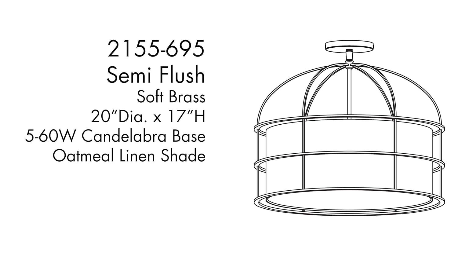 2155-695-Minka Lavery-Gateway Park - 5 Light Convertible Pendant-15 Inches Tall and 20 Inches Wide-Soft Brass Finish