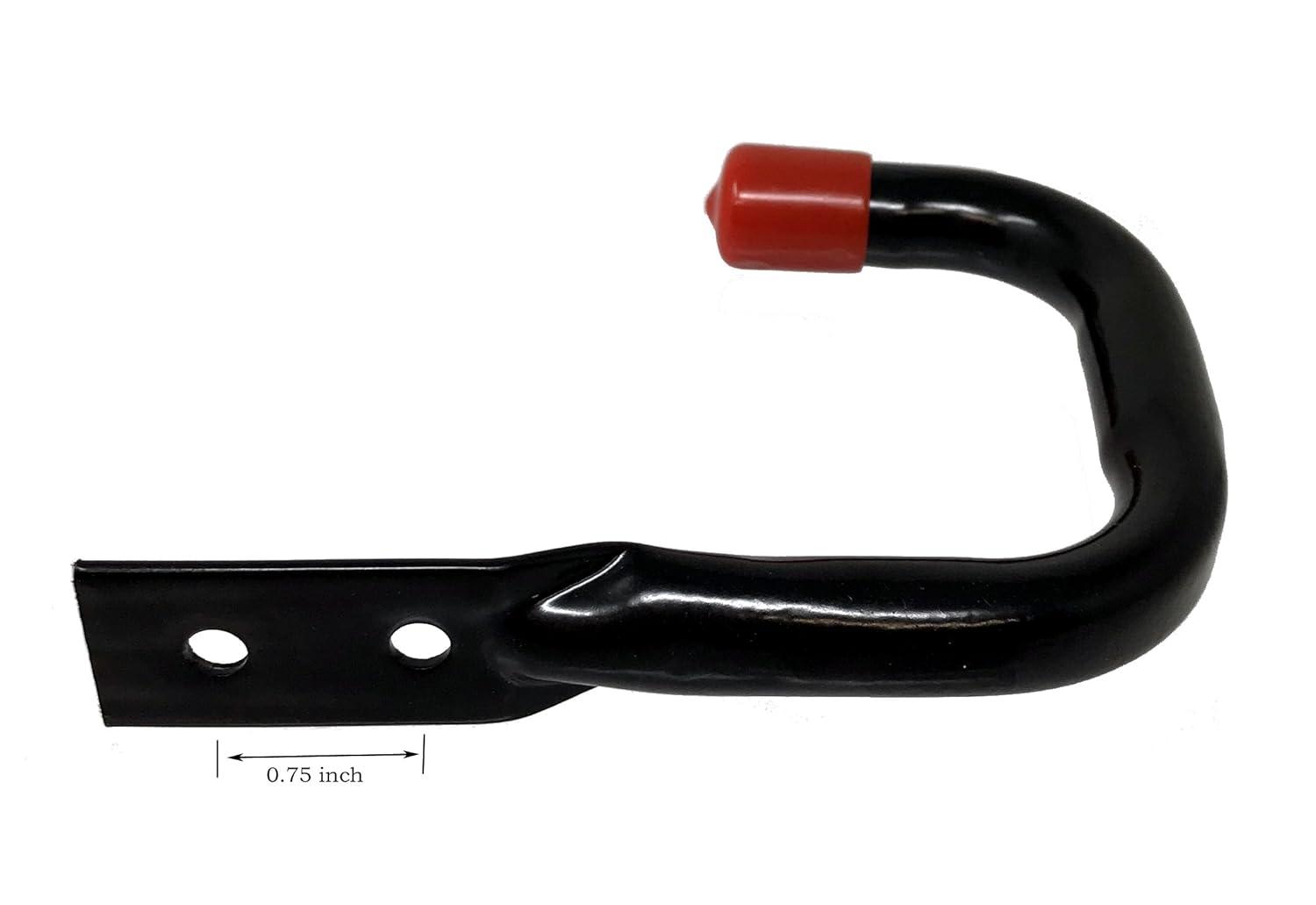 Tetra-Teknica UH03-6P Heavy Duty Garage Storage Utility Hooks, Color Black, 6 per Pack