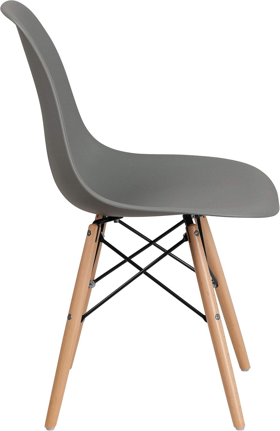 Chair with Wooden Legs for Versatile Kitchen, Dining Room, Living Room, Library or Desk Use