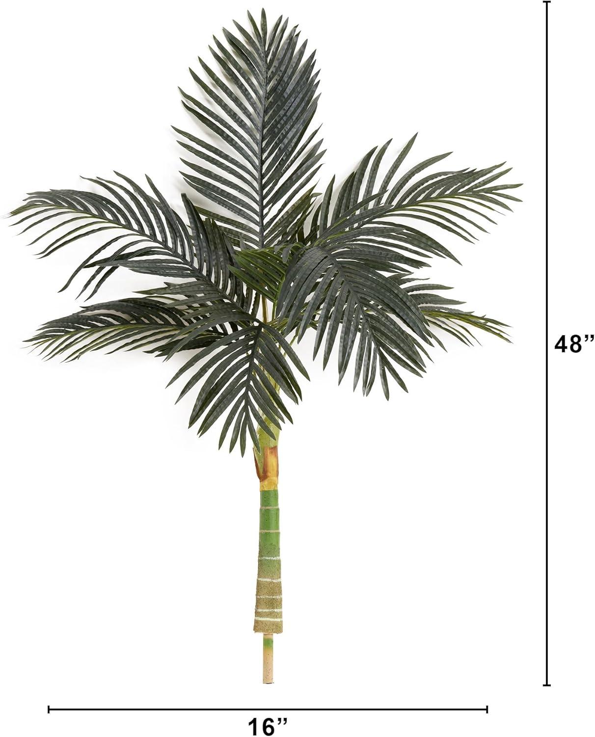 Nearly Natural 4ft. Artificial Golden Cane Palm Tree (No Pot)