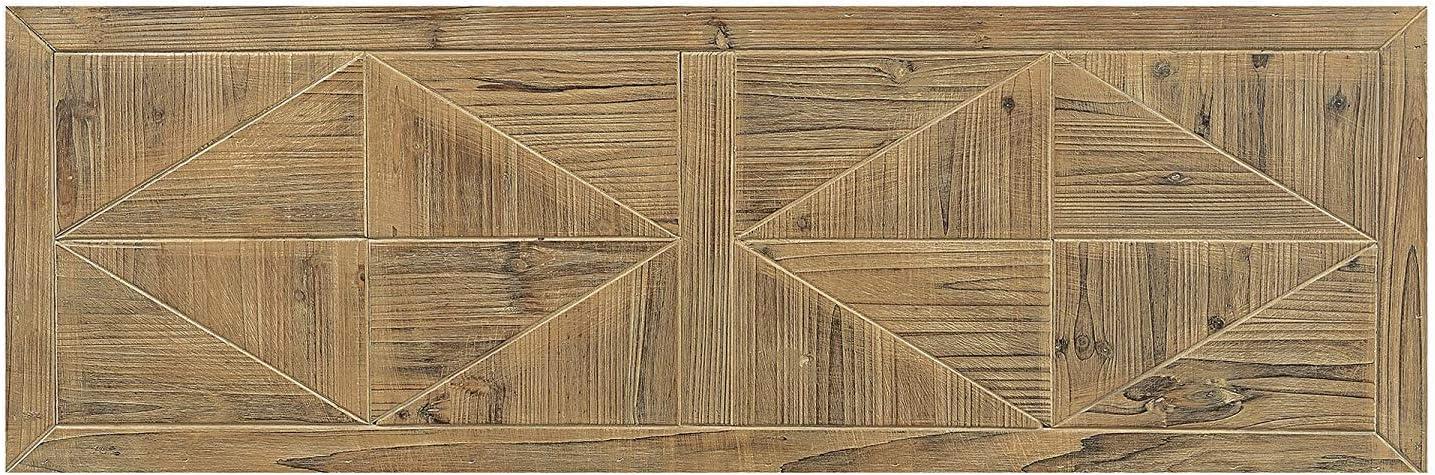 Convenience Concepts Laredo Parquet Console Table, Natural/Black