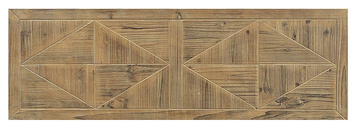 Convenience Concepts Laredo Parquet Console Table, Natural/Black
