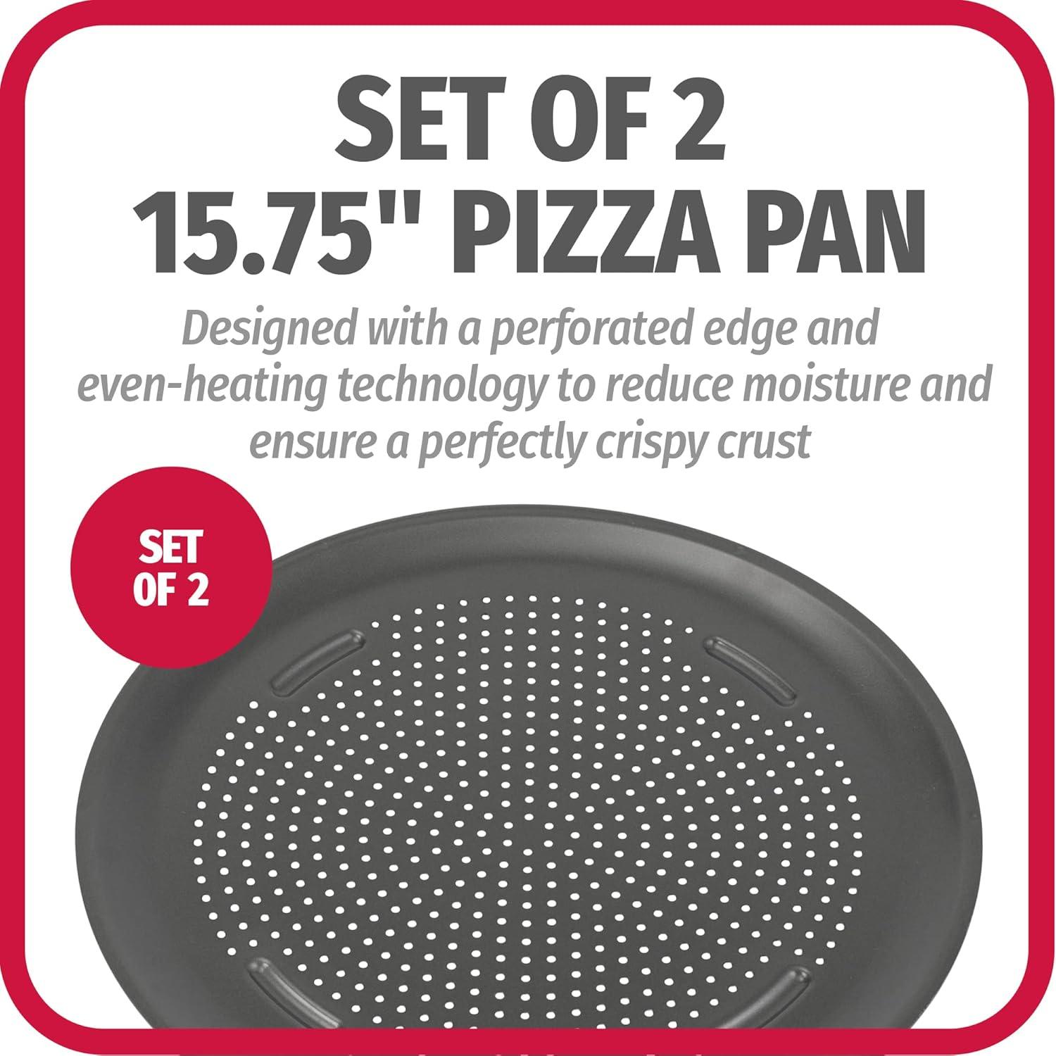 GoodCook AirPerfect 15.75" Insulated Nonstick Carbon Steel Pizza Pan with Holes