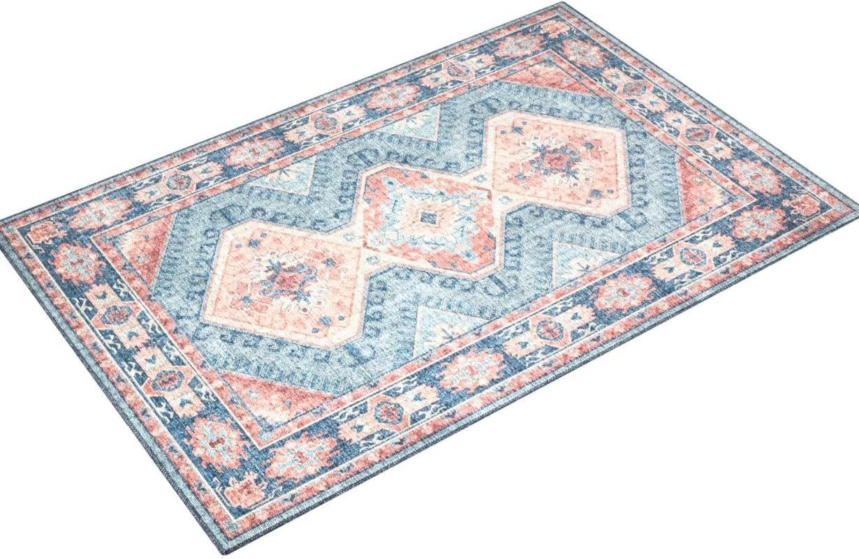 Loloi II Skye Oriental Turquoise / Terracotta Area Rug