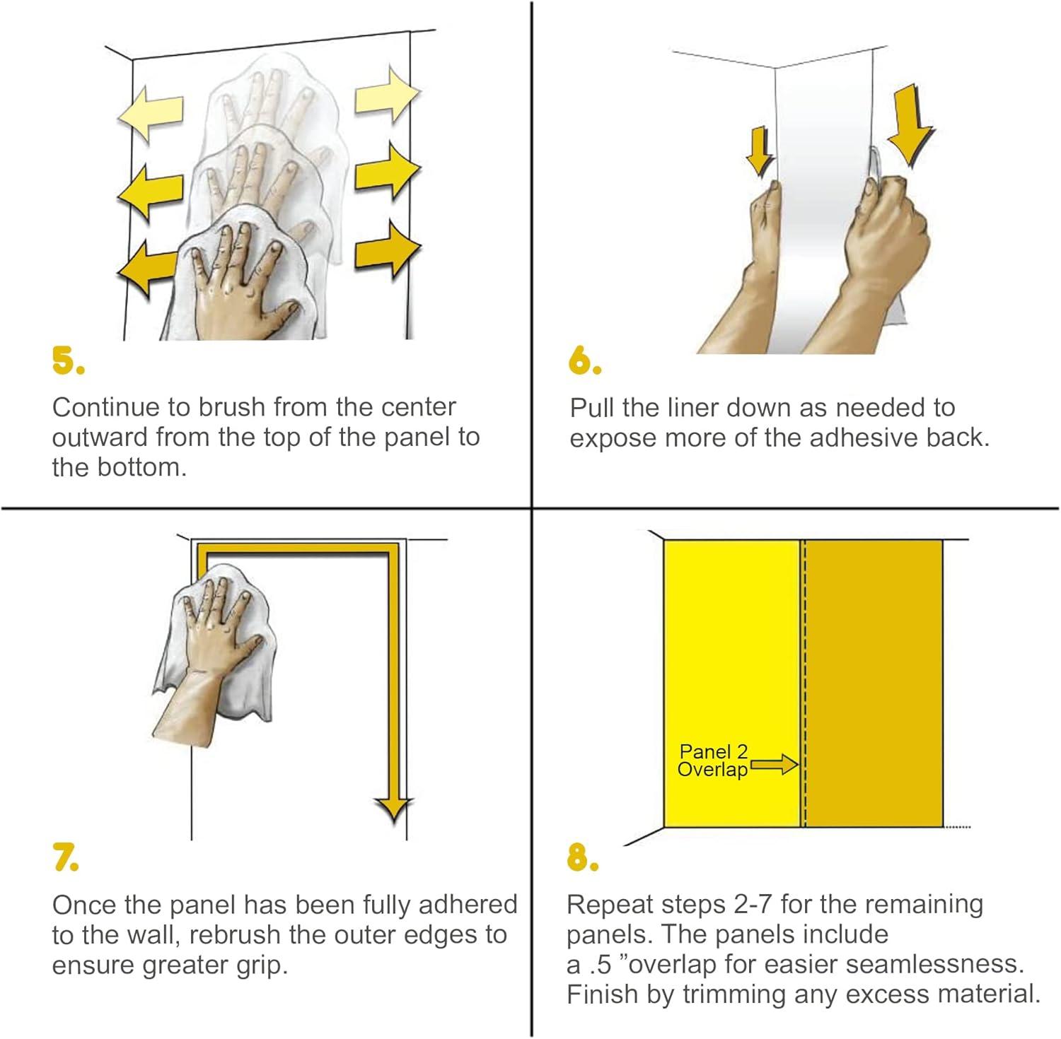 IDEA4WALL Modern Abstract Peel & Stick Floral Border