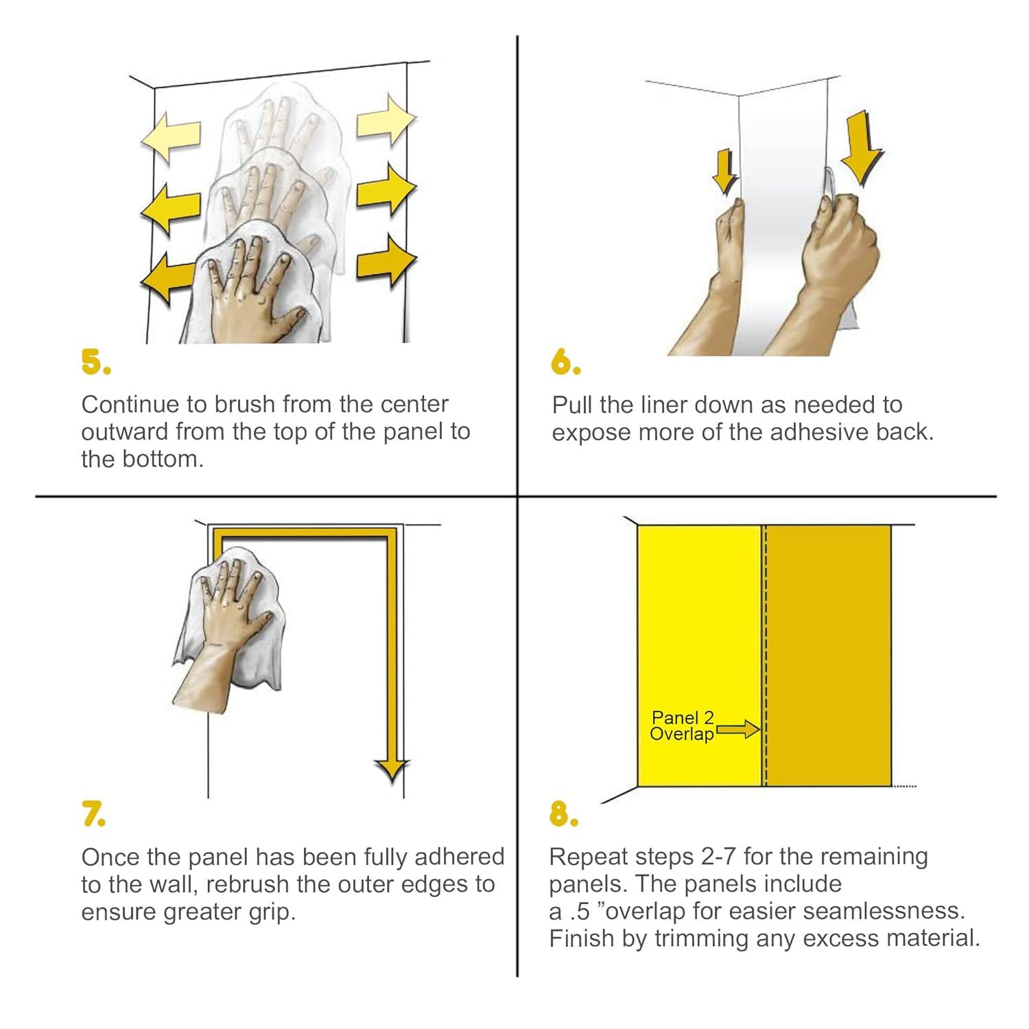 IDEA4WALL Modern Abstract Peel & Stick Floral Border