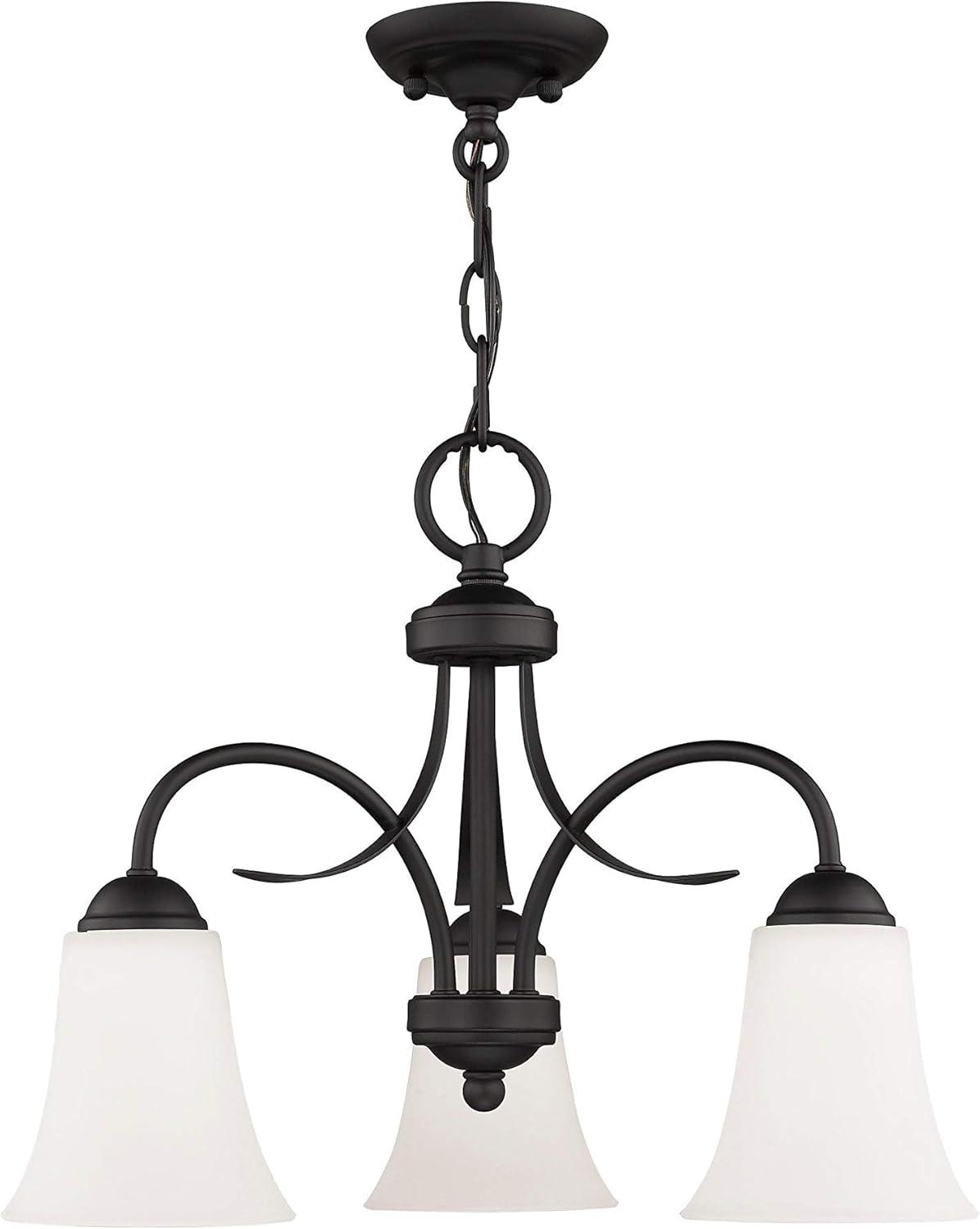 Livex Lighting Ridgedale 3 - Light Flush Mount in  Black