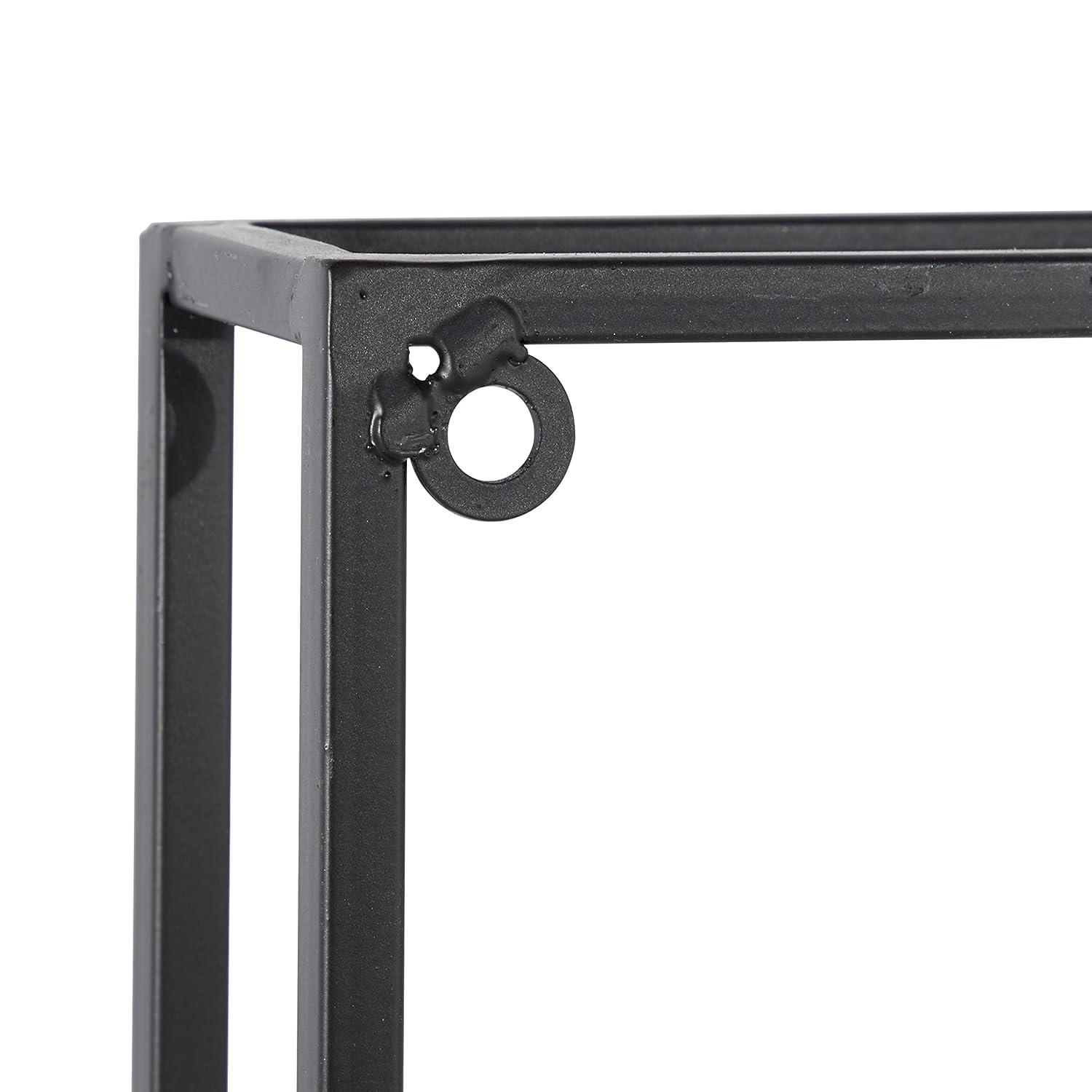 DecMode Gold Metal Branch Tree Wall Decor with Black Frame (2 Count)