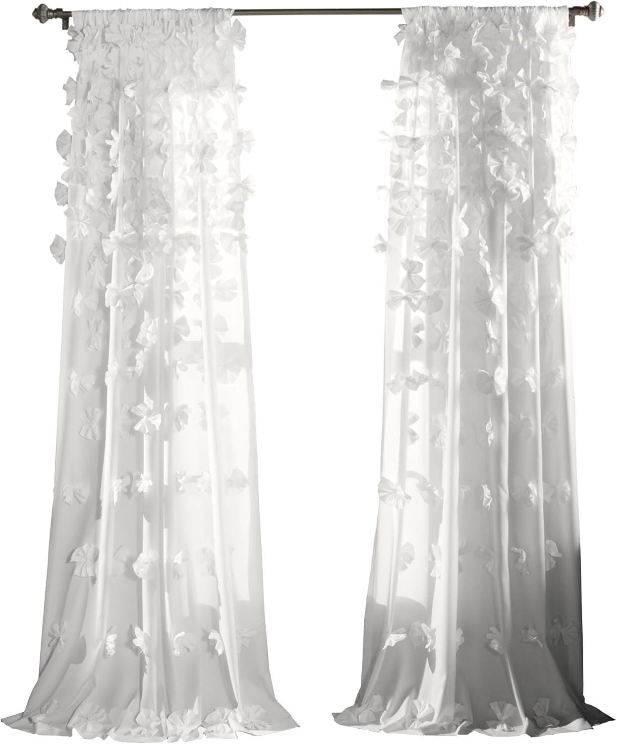 Riley Polyester Semi Sheer Curtain Panel