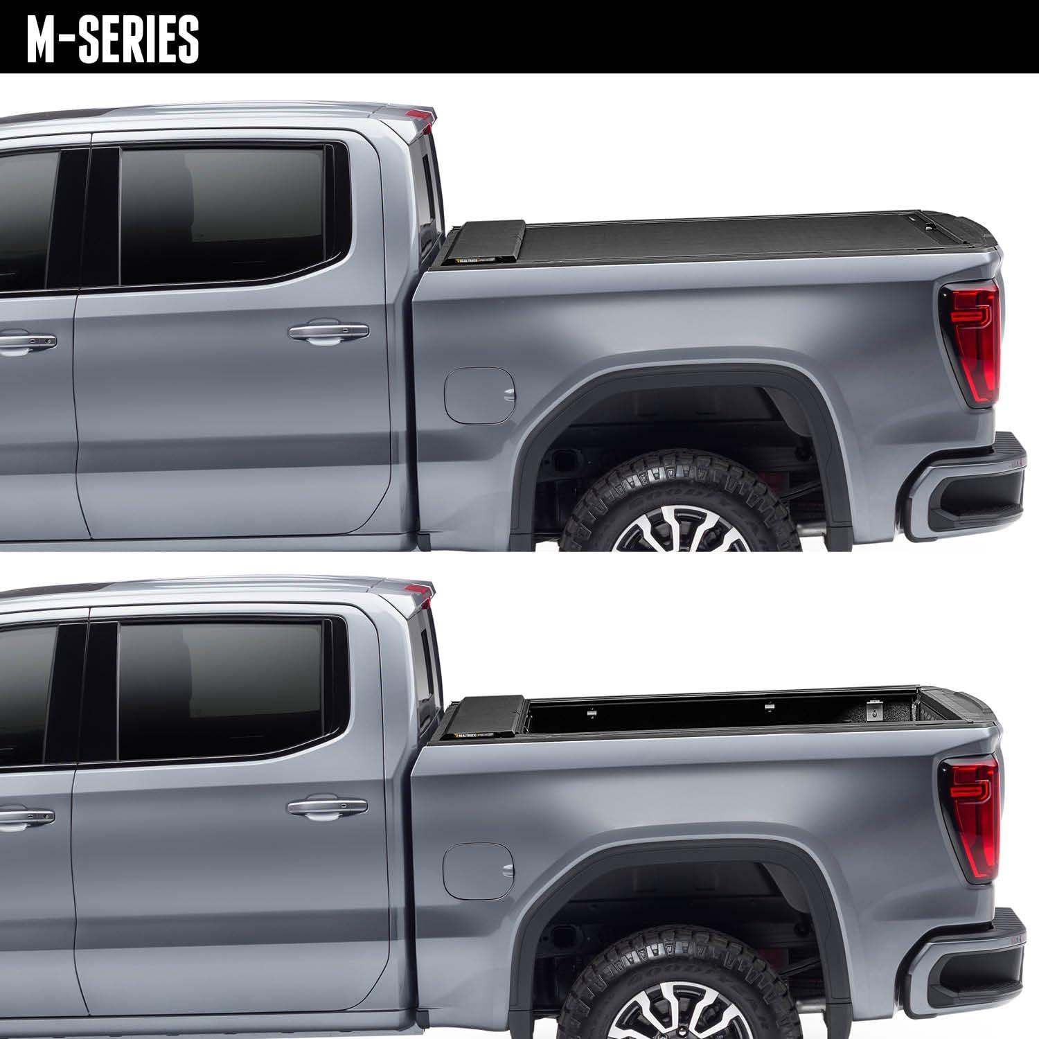 Black Aluminum Retractable Truck Bed Tonneau Cover