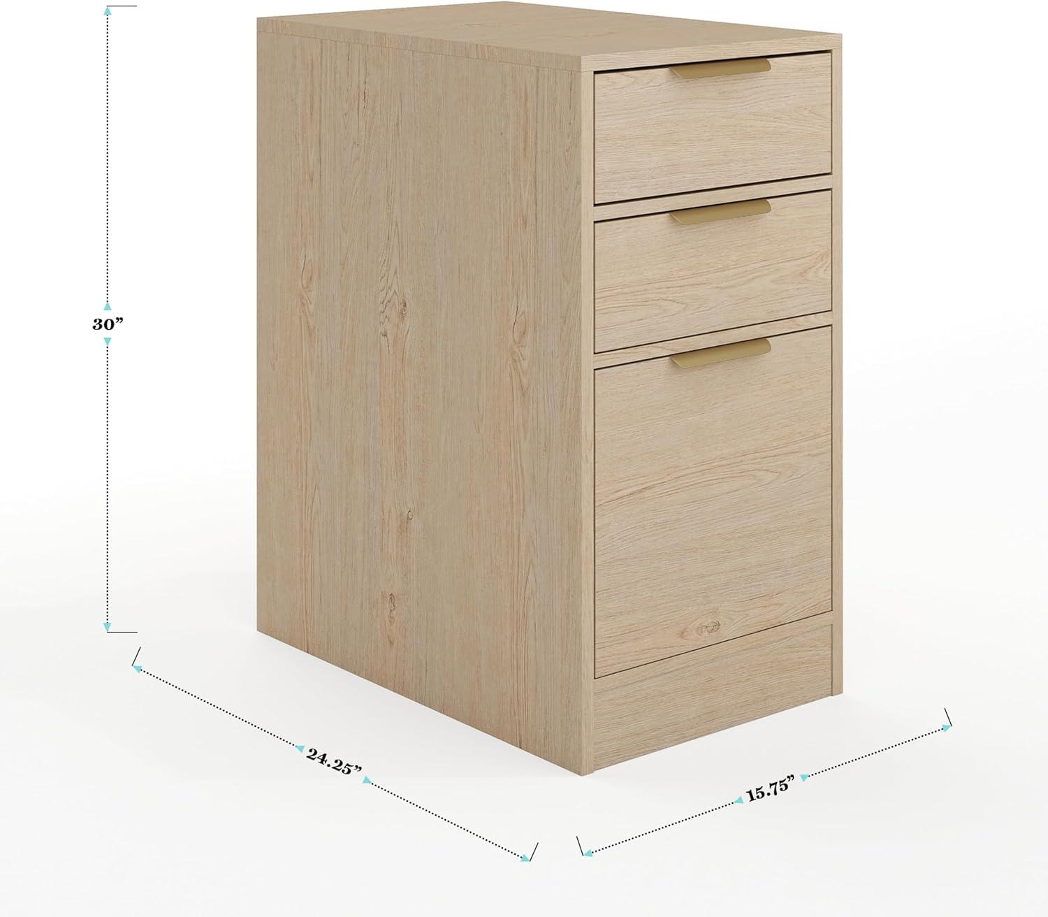 Martha Stewart Martha Stewart Kayden Home Office Modular 3 Drawer File Cabinet