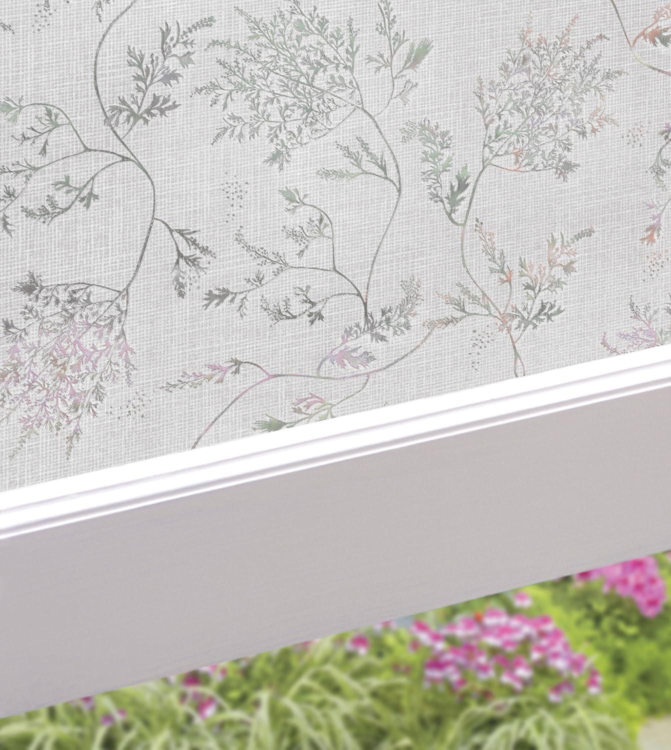 24" x 36" Silver Fern Window Film - Artscape: Decorative, Non-Adhesive, Easy Apply Vinyl
