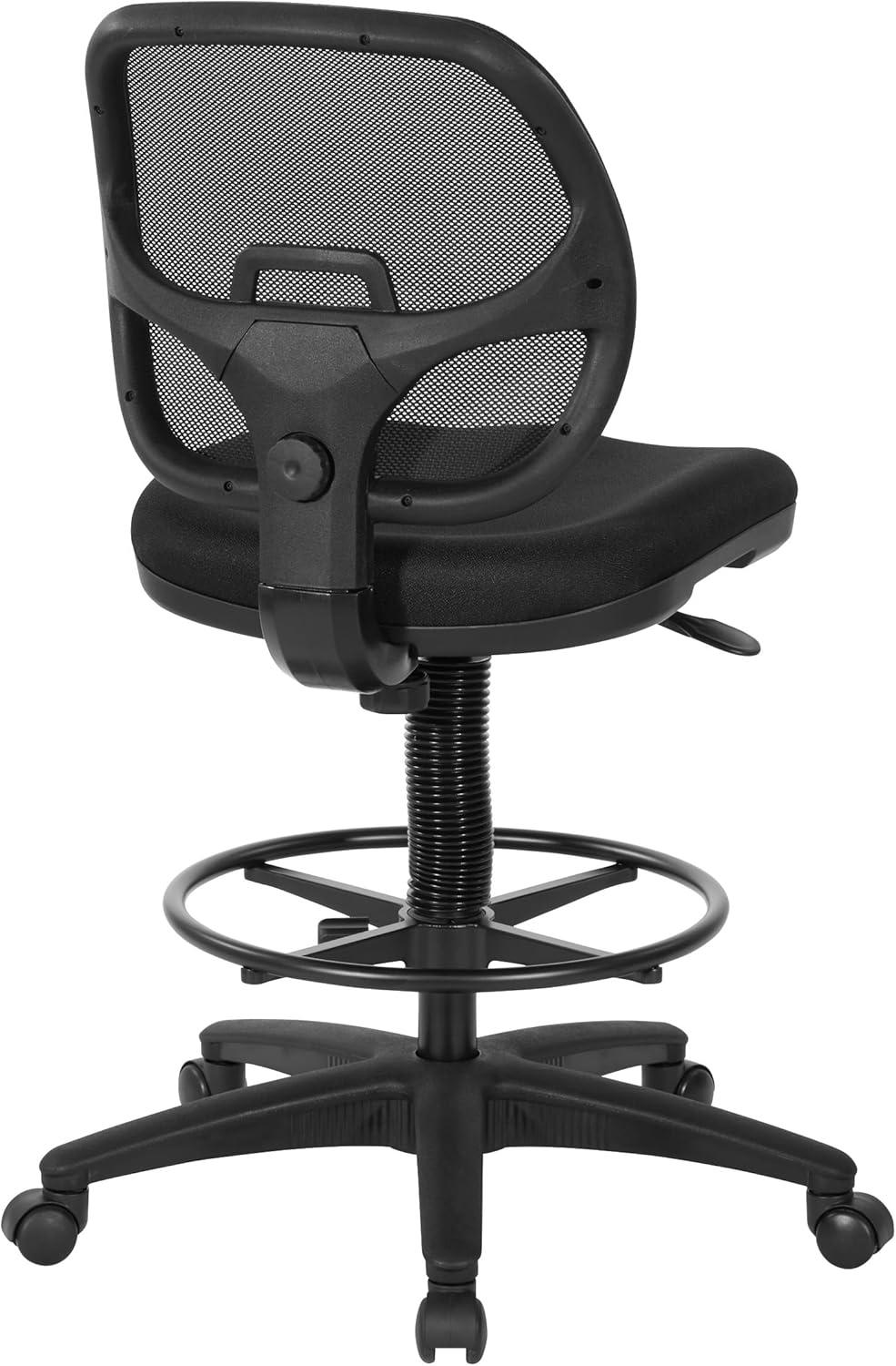 Office Star Products Deluxe Mesh Back Drafting Chair with 18-in Diameter Foot Ring