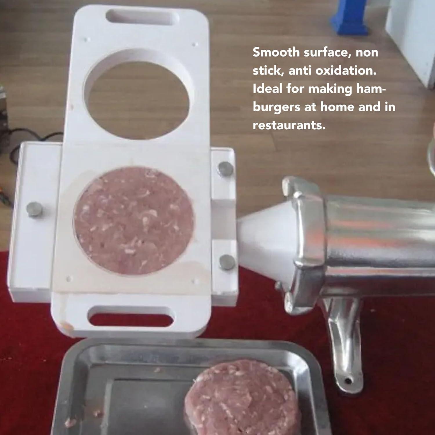 White Non-Stick Plastic Hamburger Press Patty Maker