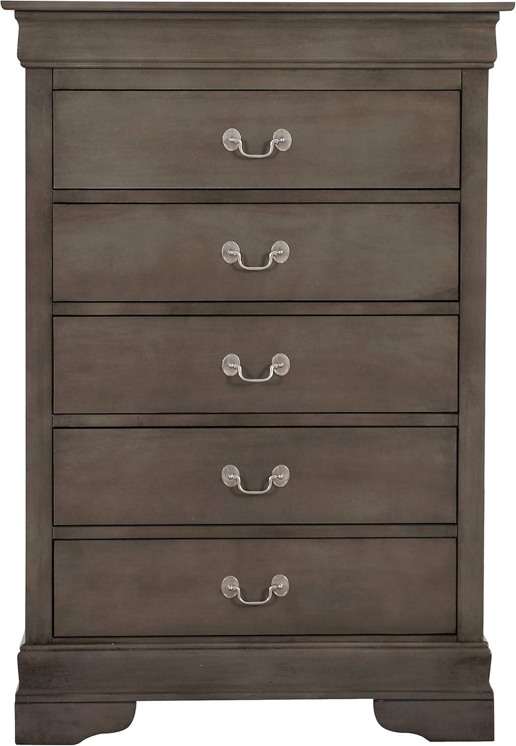 Glory Furniture Louis Phillipe 5 - Drawer Dresser