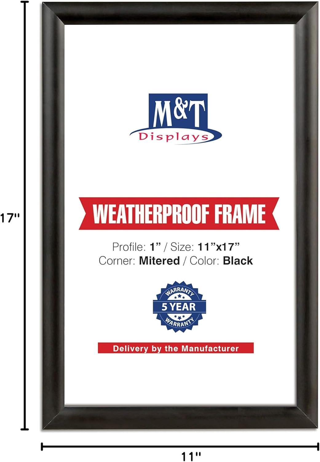MT Displays Weatherproof Outdoor Snap Poster Frame