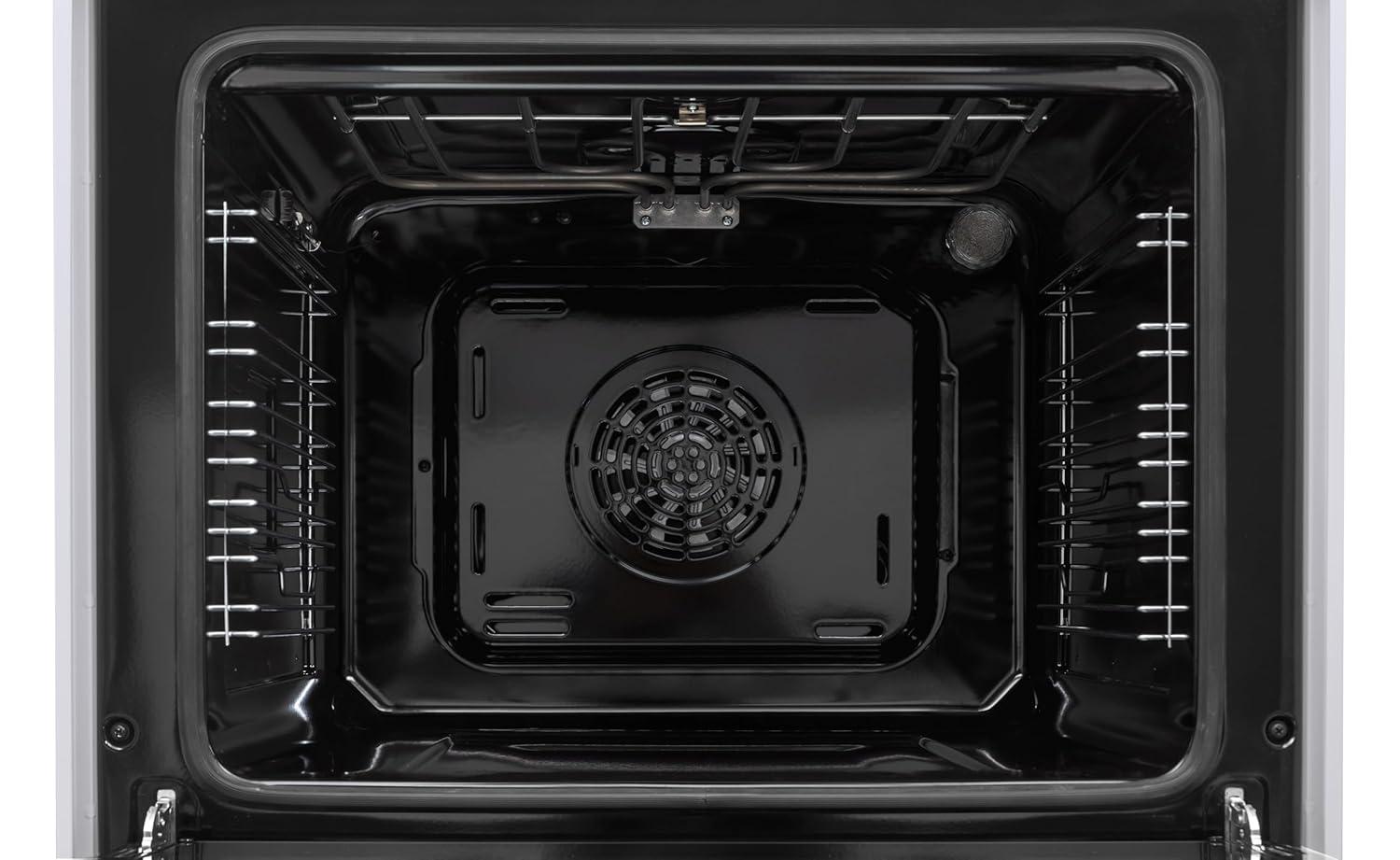 Premium Levella PREV2405VW 24" Vitroceramic Cooktop Electric Range with 4 Burners and 2.4 Cu. Ft. Single Convection Oven - White