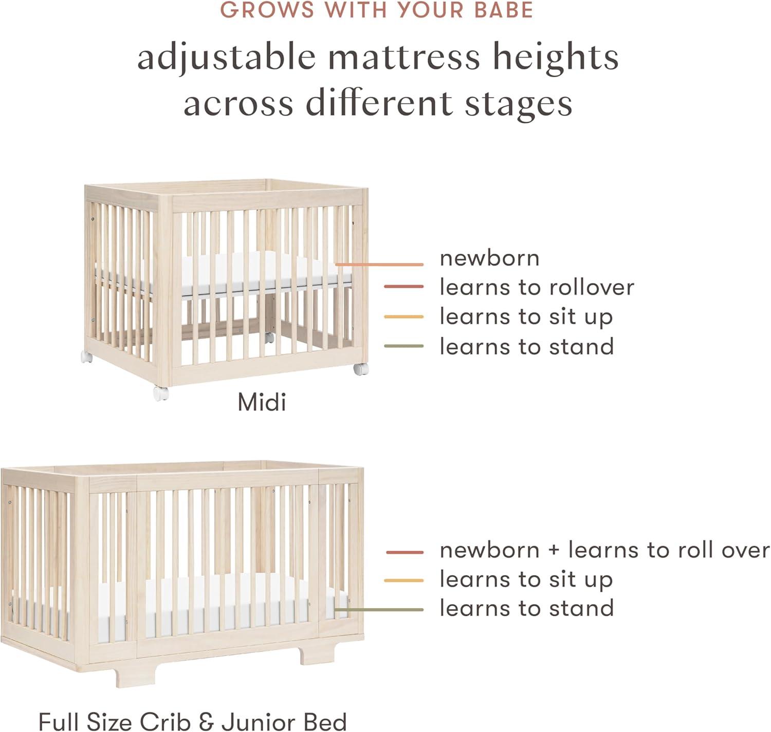 Yuzu 8-In-1 Convertible Crib With All-Stages Conversion Kits