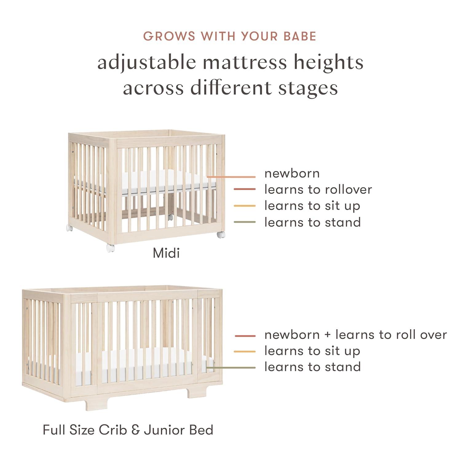 Yuzu 8-In-1 Convertible Crib With All-Stages Conversion Kits