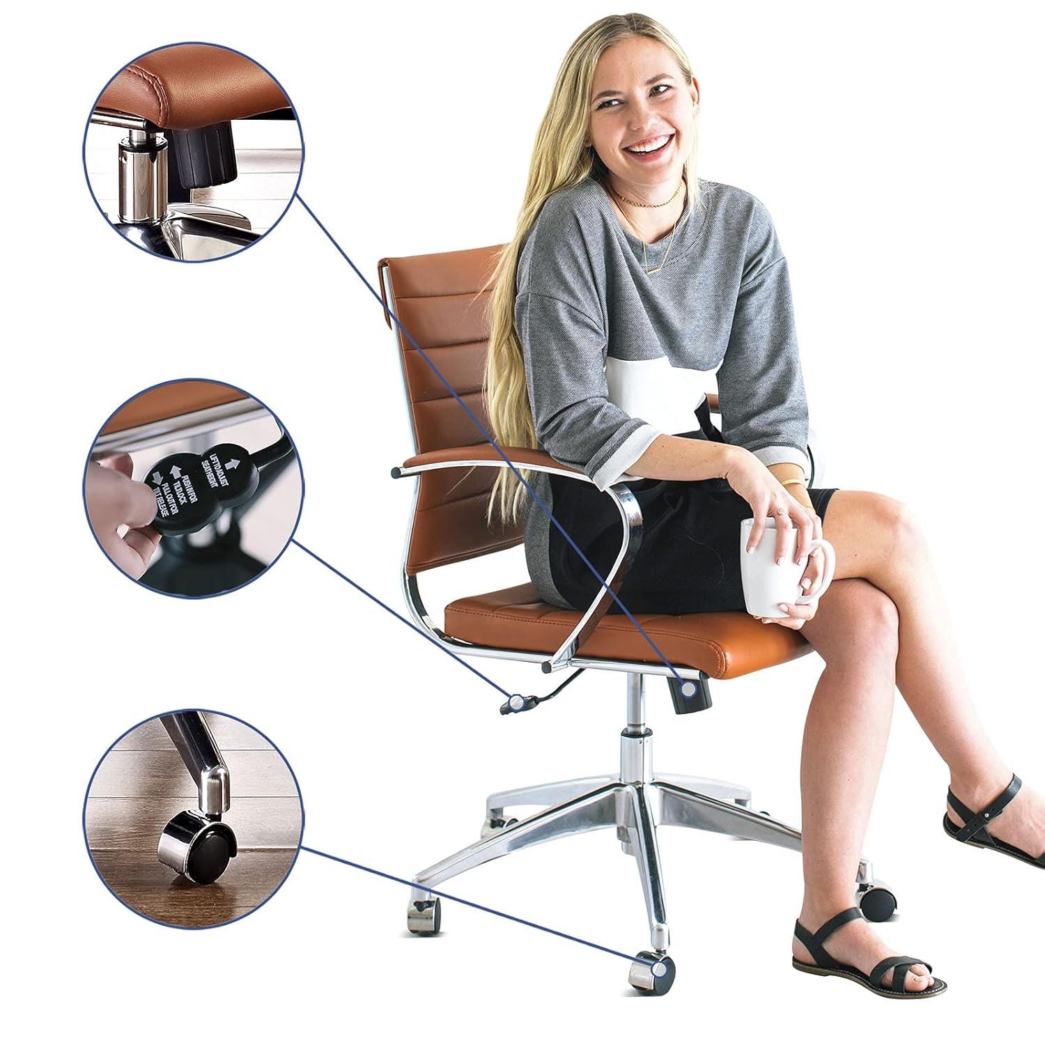 Modway Modway Jive Ribbed Mid-back Executive Office Chair