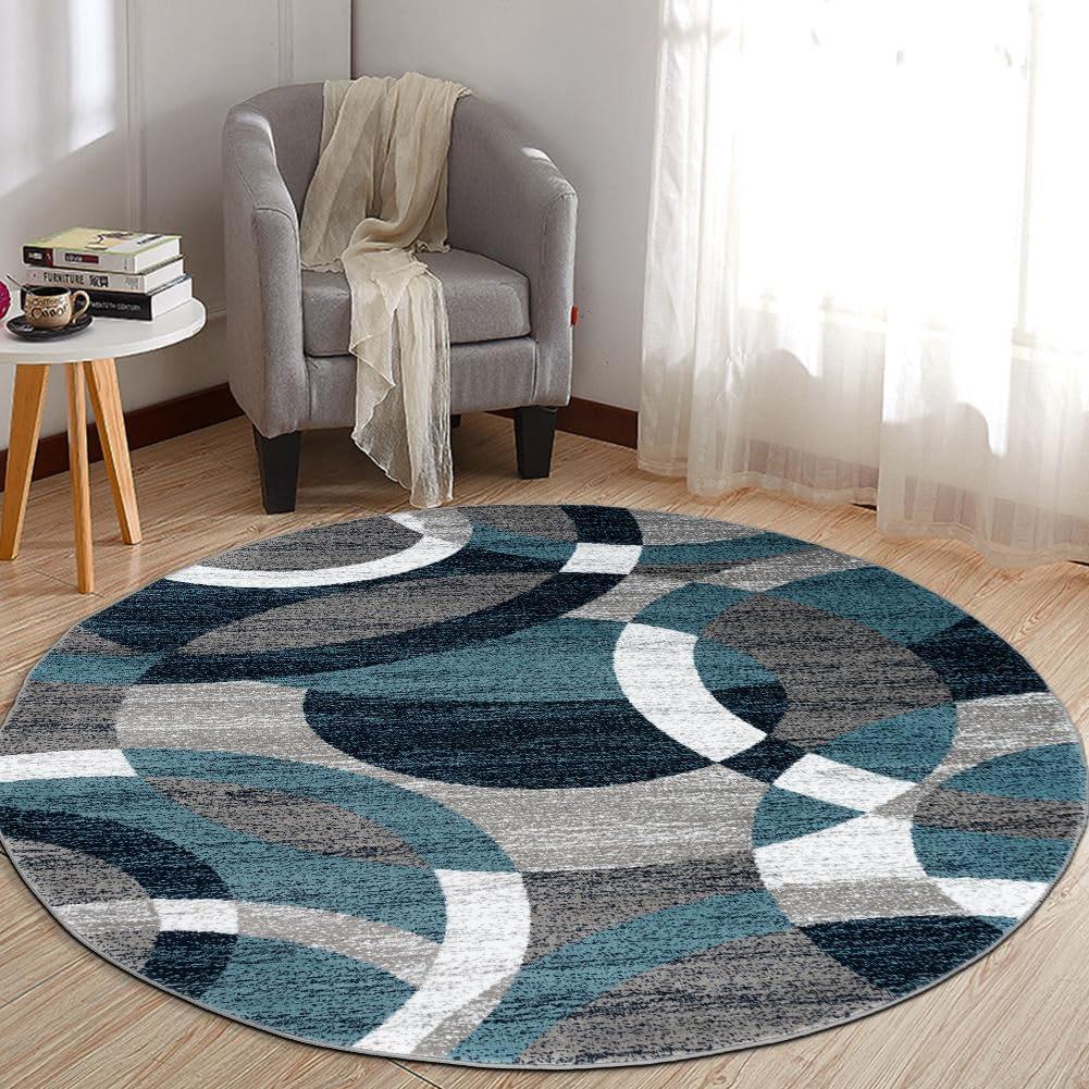 World Rug Gallery Geometric Circles Area Rug