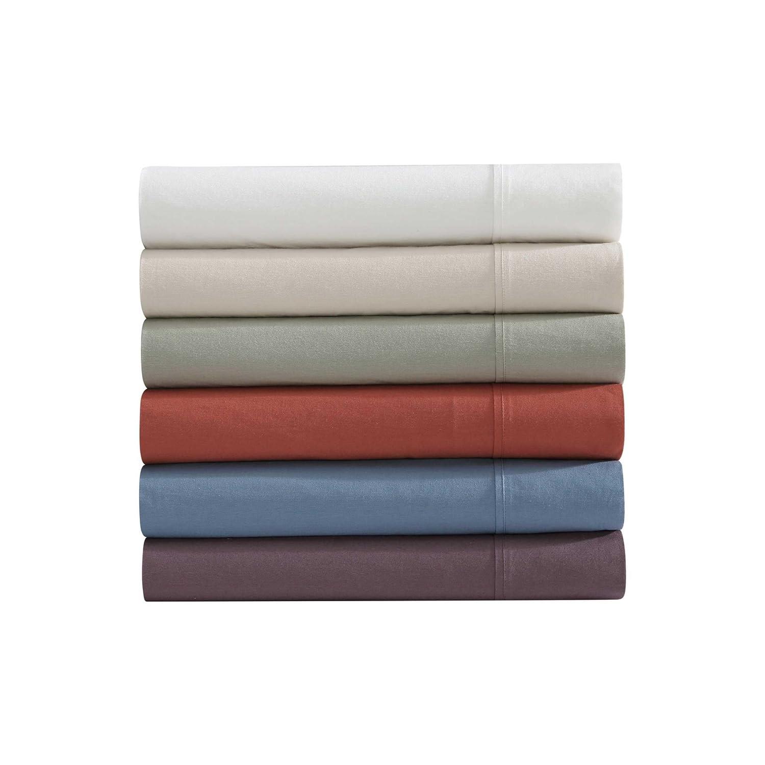 Eddie Bauer Eddie Bauer Solid Brushed Percale Cotton Sheet Set