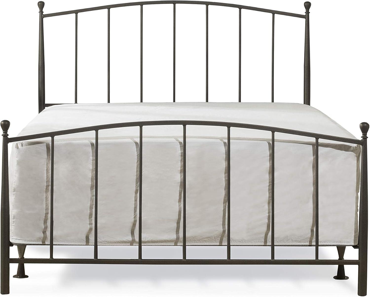 Warwick Farmhouse Modern Full Bed with Gray Bronze Metal Frame