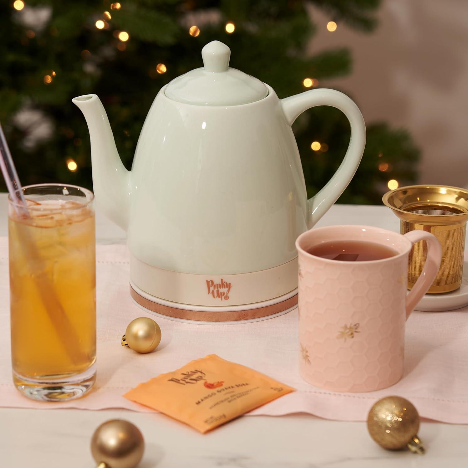 Pinky Up Noelle Ceramic Electric Tea Kettle