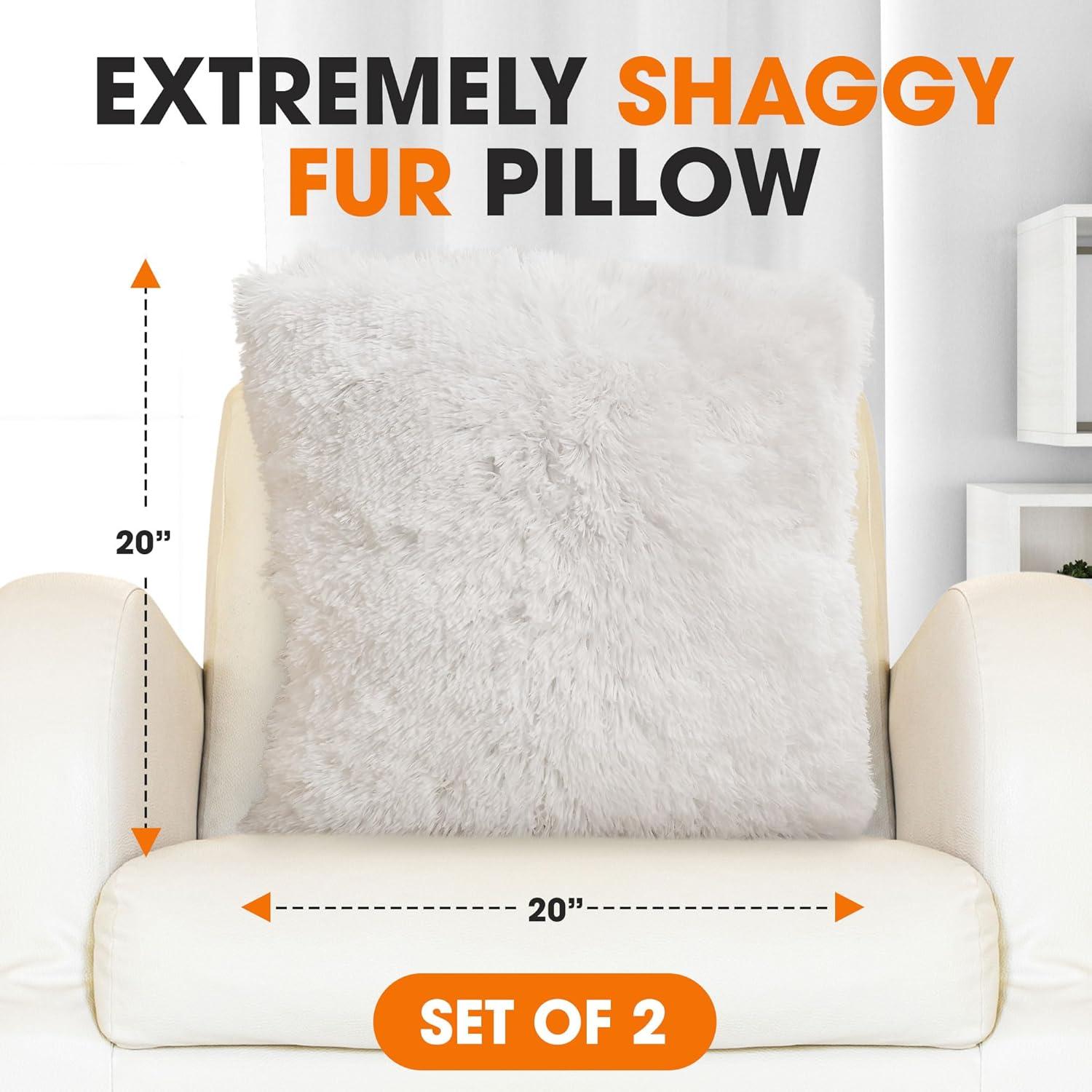 Faux Fur Throw Pillow