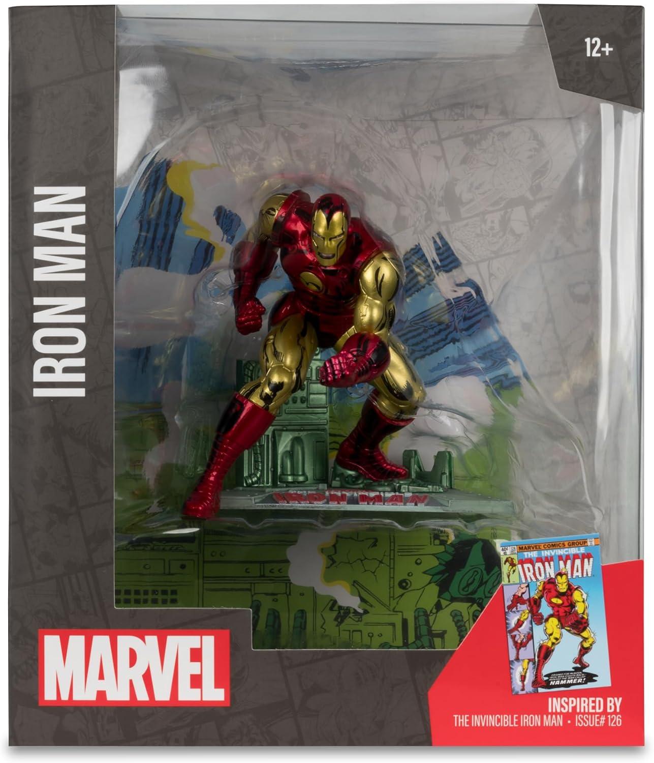 Iron Man (The Invincible Iron Man #126) 1:10th Scale Posed Figure w/Scene - McFarlane Toys
