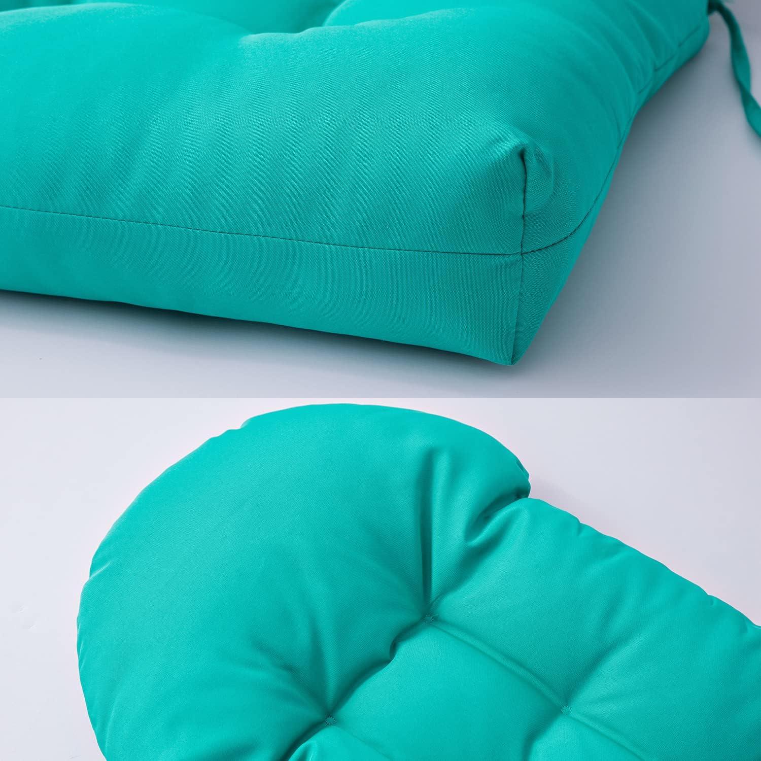 Enipate Weather Resistant Adirondack Chair Cushions High Back Indoor Outdoor Patio Tufted Lounge Cushion Seat Pads