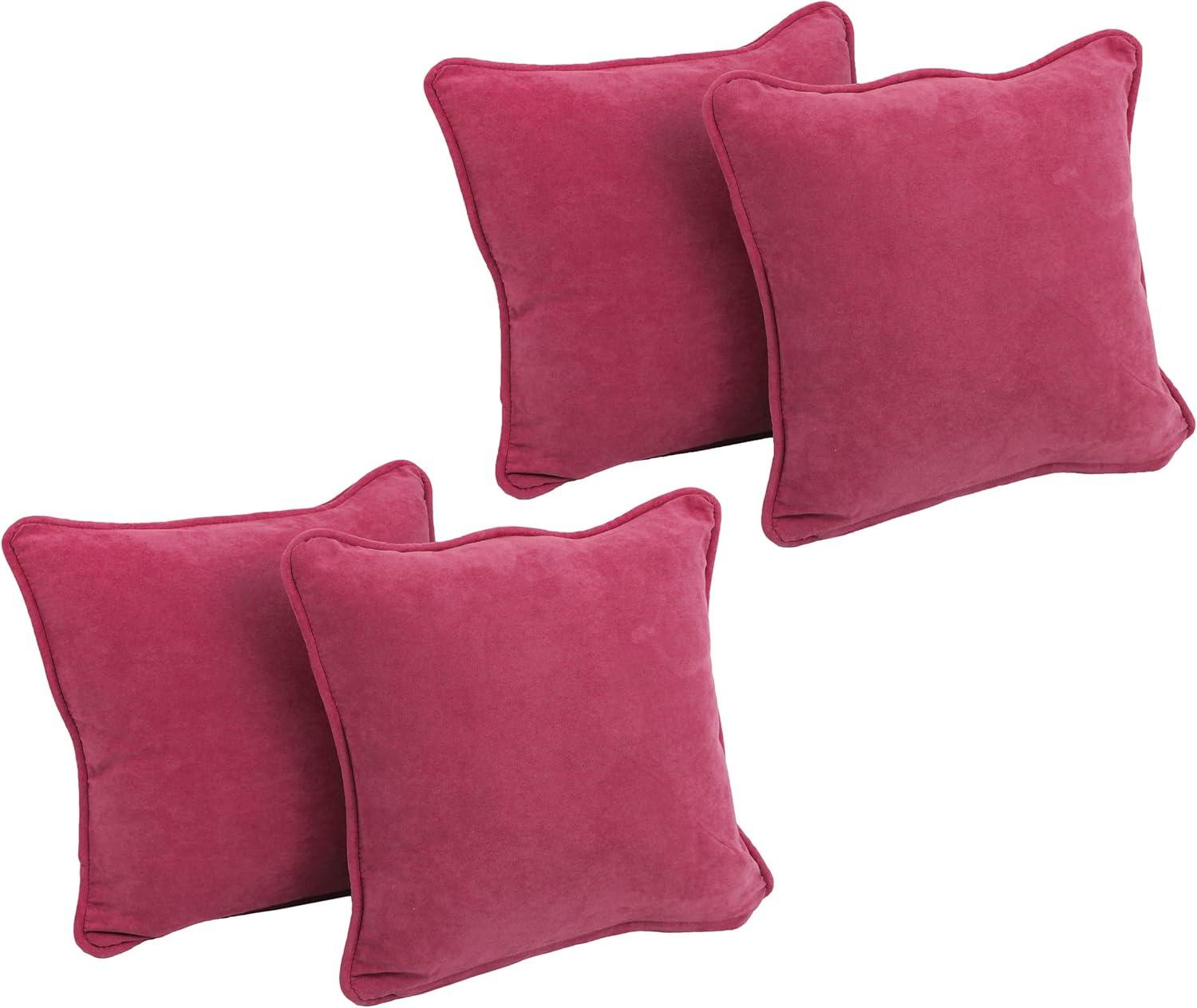 Microsuede Reversible Throw Pillow