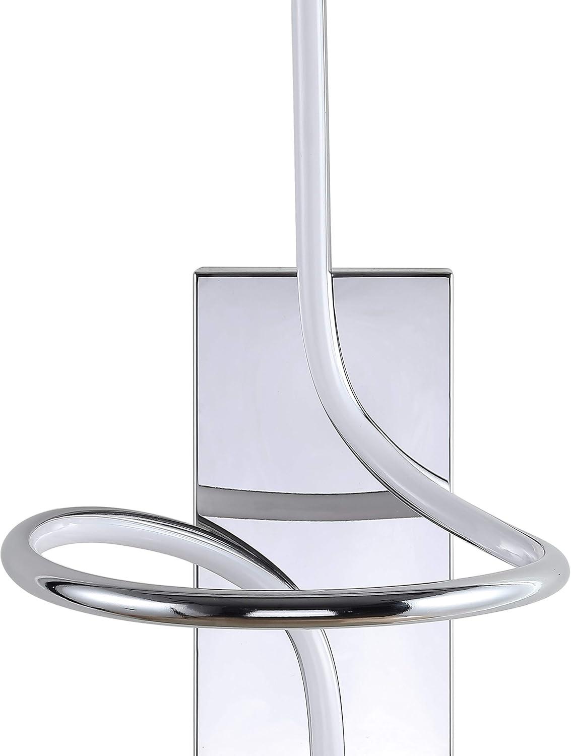 Sketch 23.5" Chrome Minimalist LED Vanity Wall Sconce