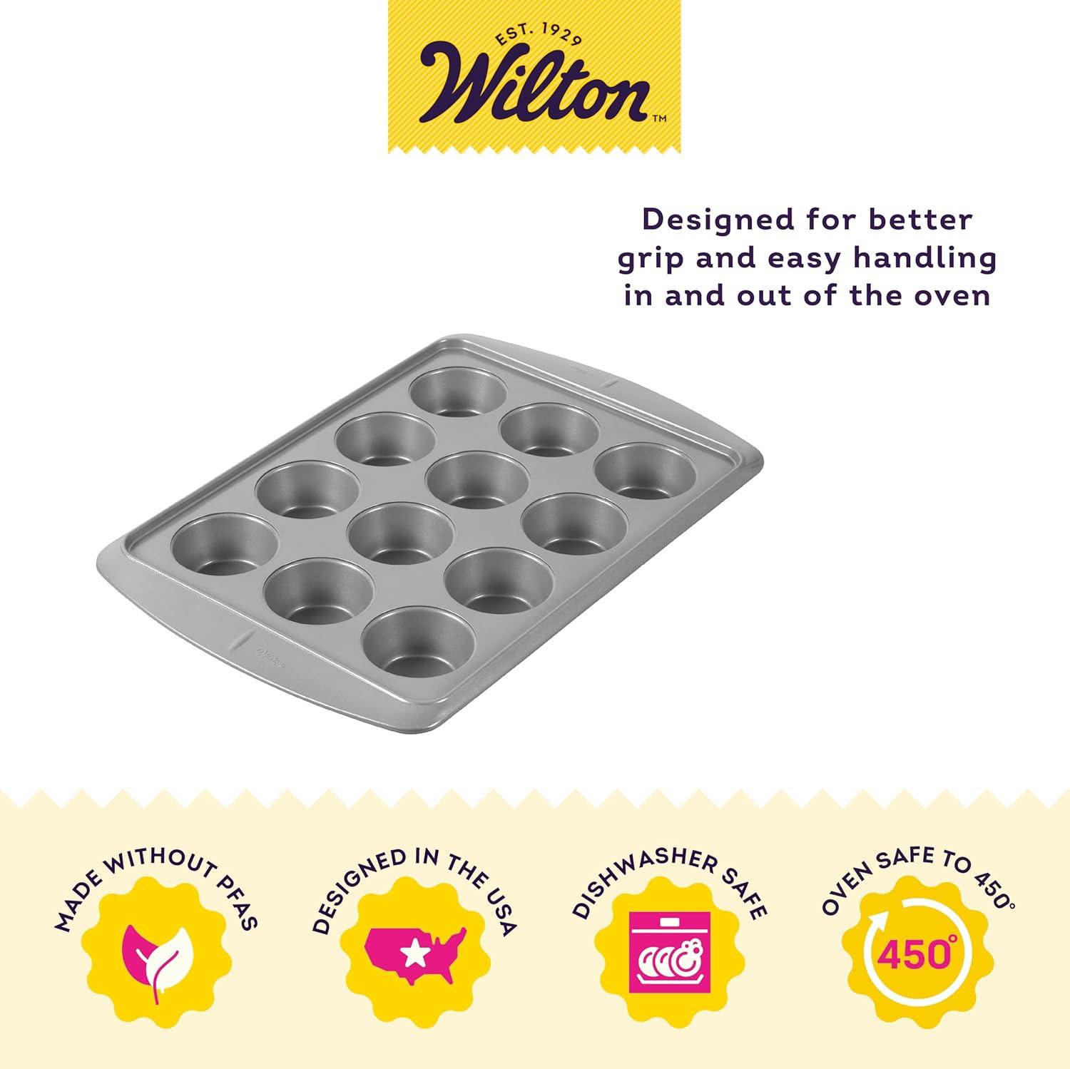 Wilton Ever-Glide 12-Cup Non-Stick Steel Muffin Pan