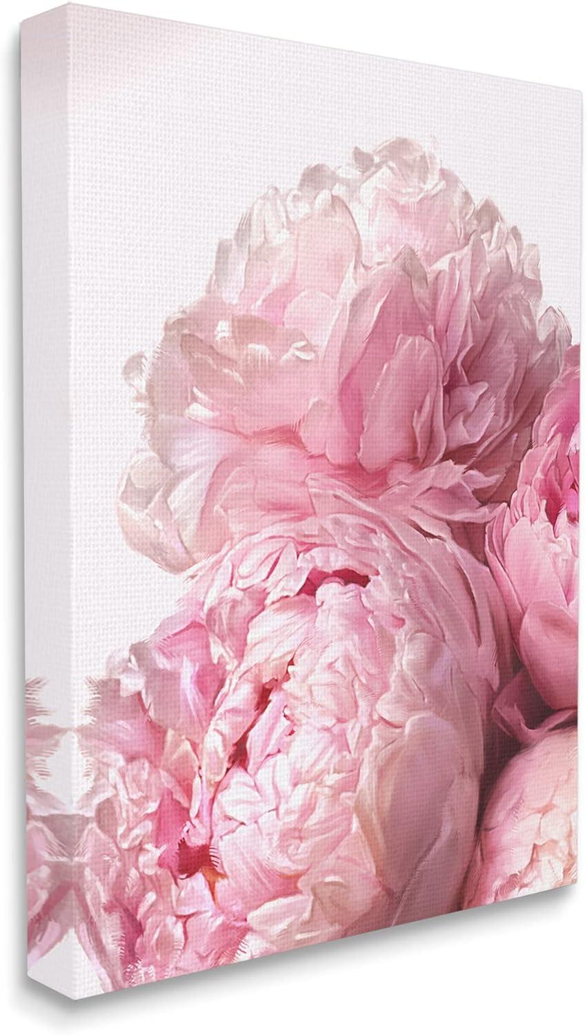 Stupell Industries " Blush Pink Peonies Florals Blooming Over White " by Ziwei Li