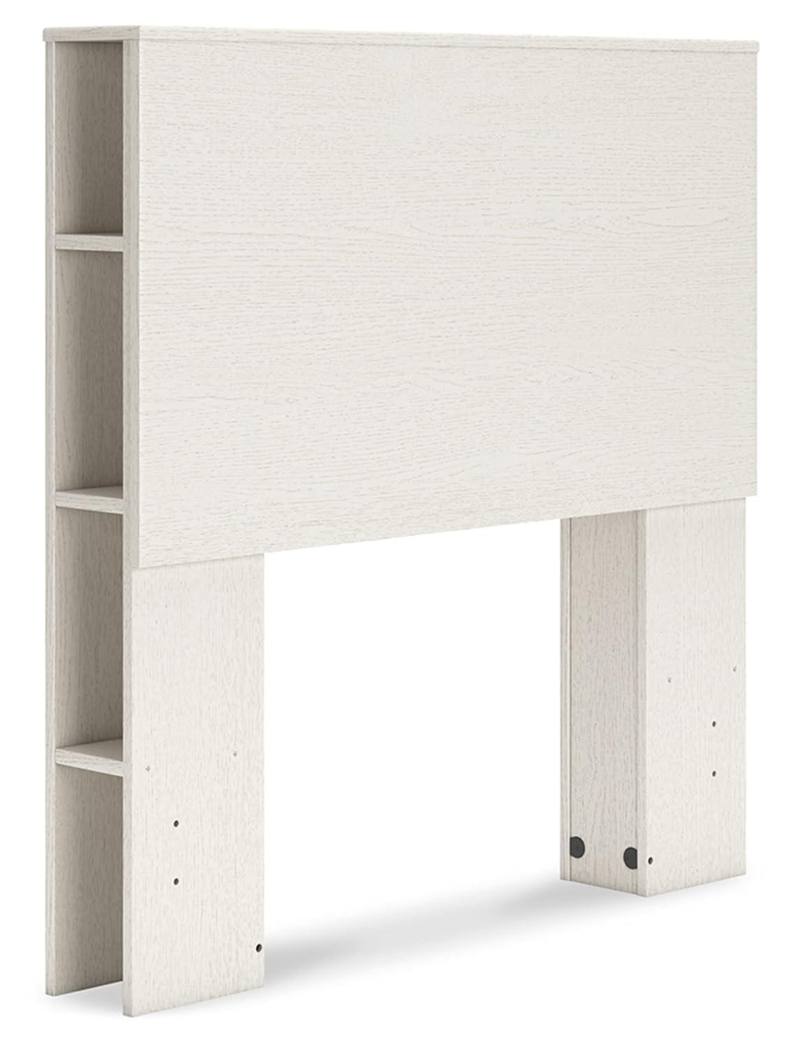 Signature Design by Ashley Aprilyn Twin Bookcase Headboard, Whitewash