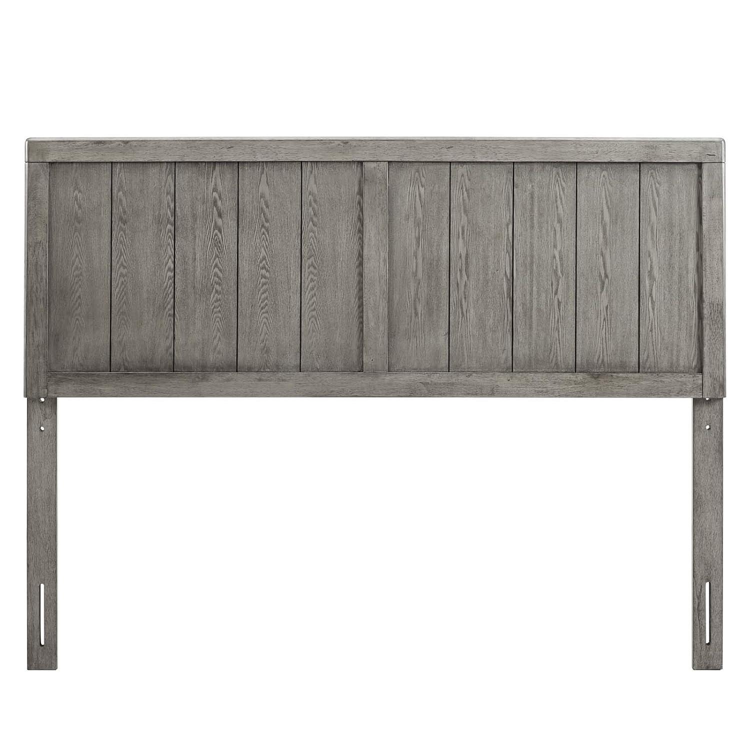 Modway Robbie Full Headboard – Solid Wood Horizontal Slat Panel Design, Clean Modern Look for Kids, Guest, or Full Bedrooms