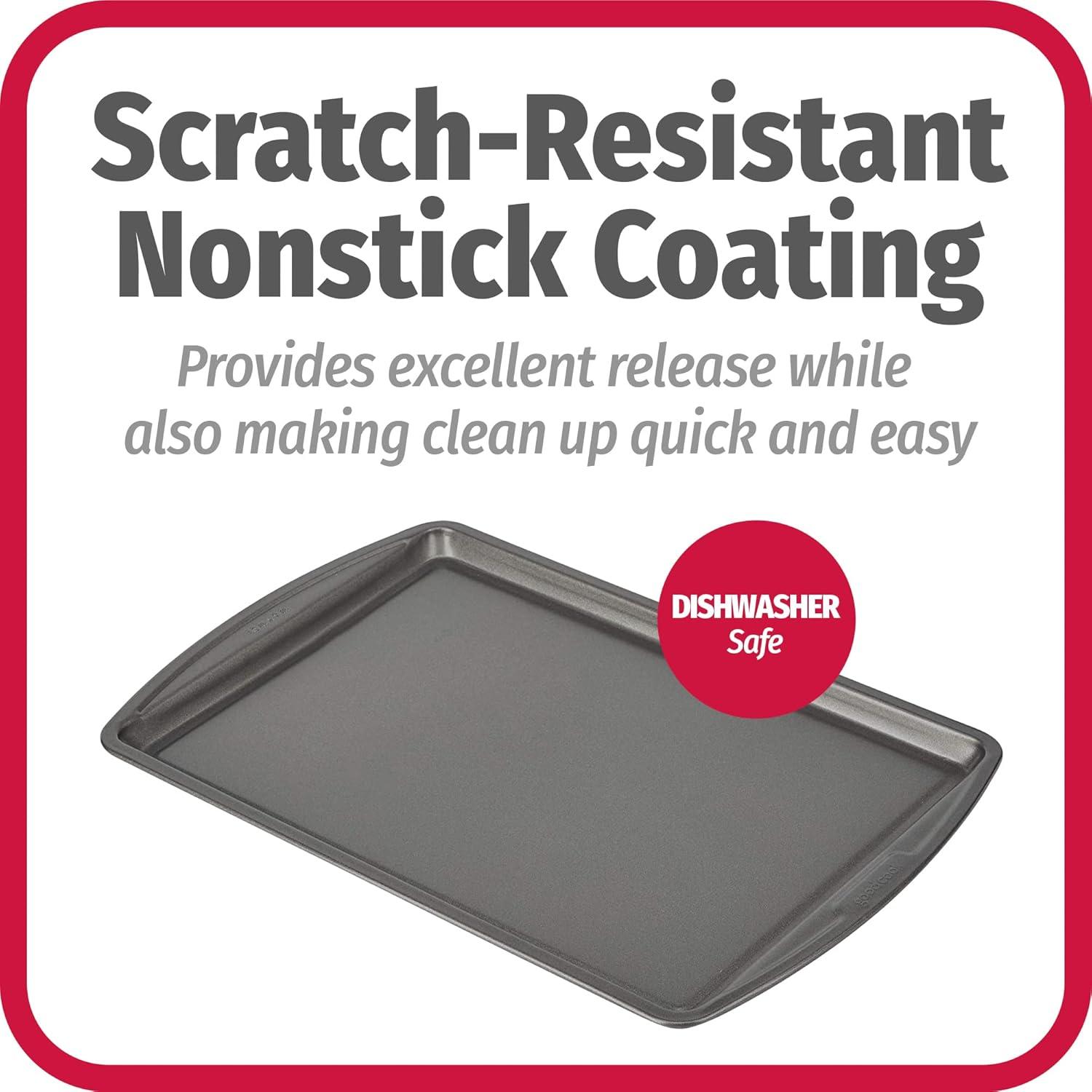 Goodcook Scratch-Resistant Nonstick Coating Baking Sheet, 13 Inch x 9 Inch