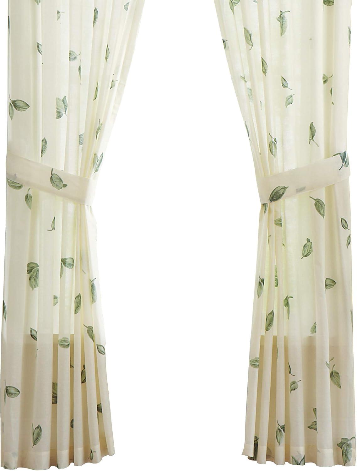 Collections Etc Floral Magnolia Garden Curtain Collection Valance Sage